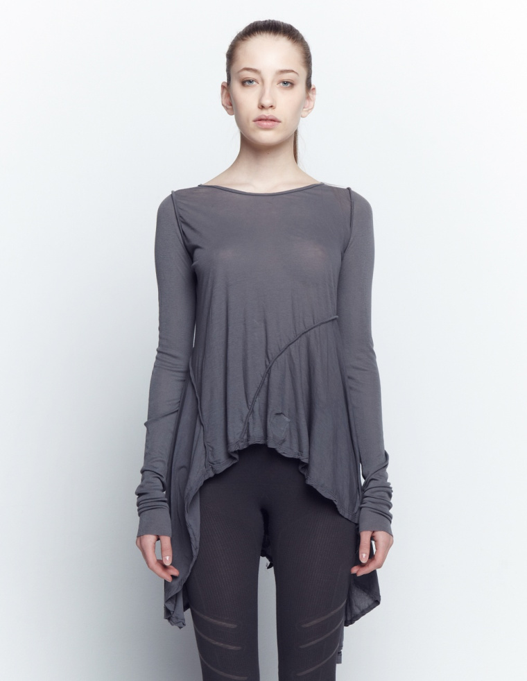 DRKSHDW by Rick Owens Asymmetric long sleeve shirt