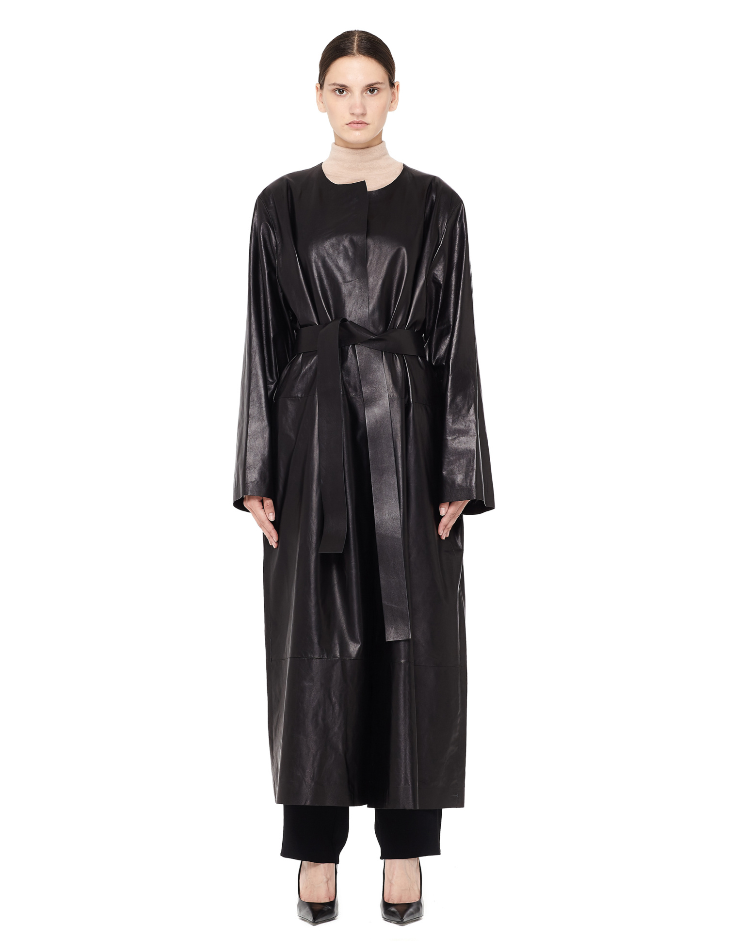 The Row Leather coat