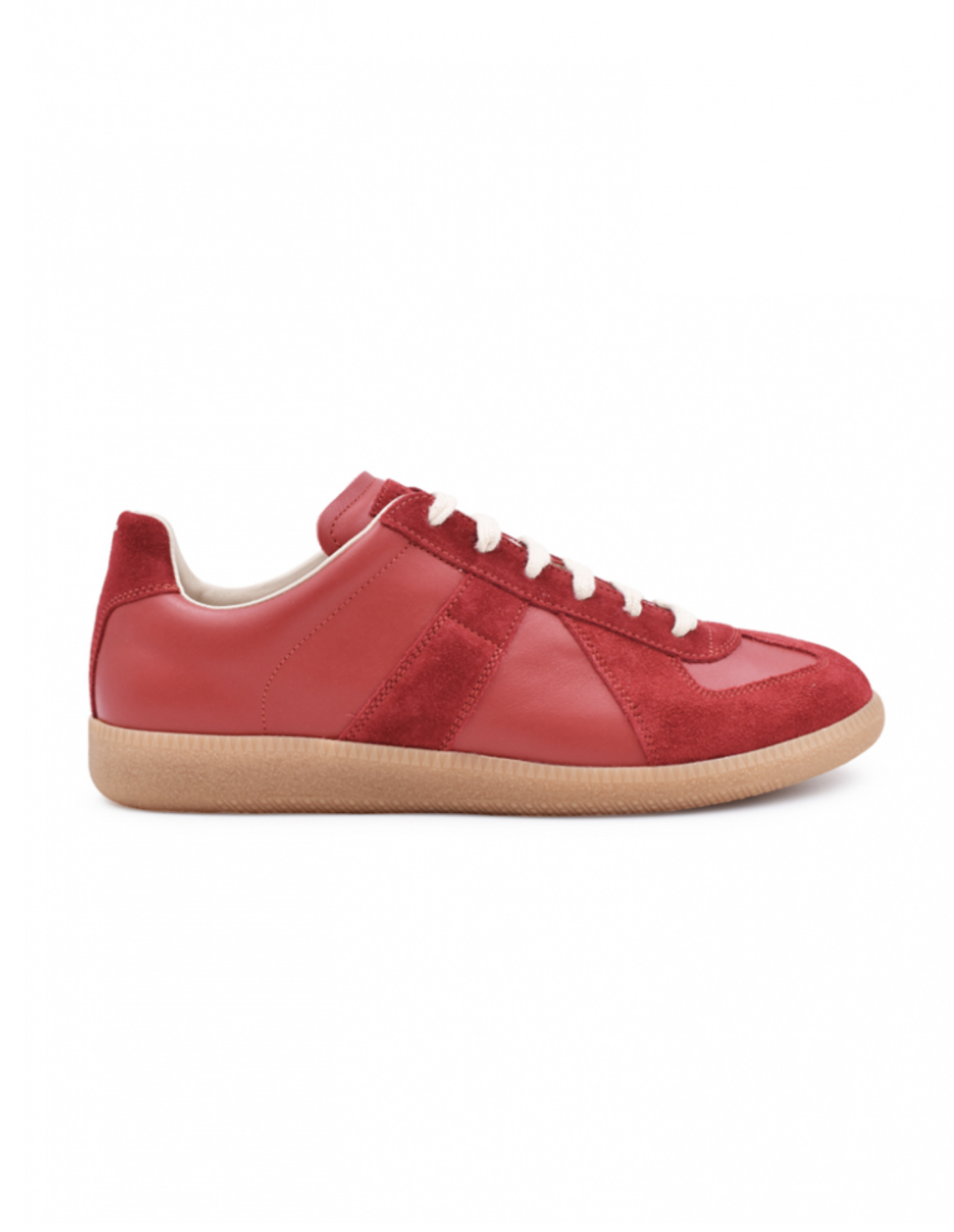 Maison Margiela Red Leather Replica Sneakers