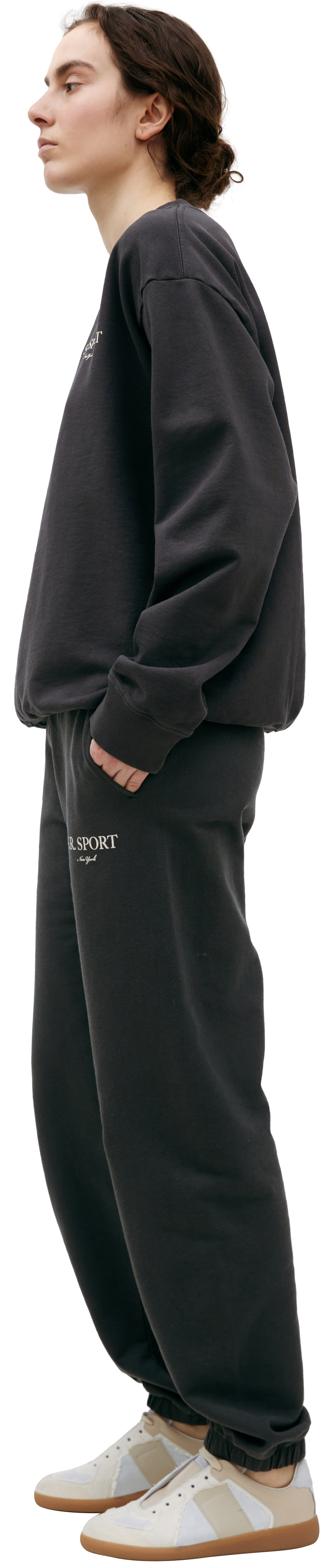 SPORTY & RICH Cotton logo sweatshirt