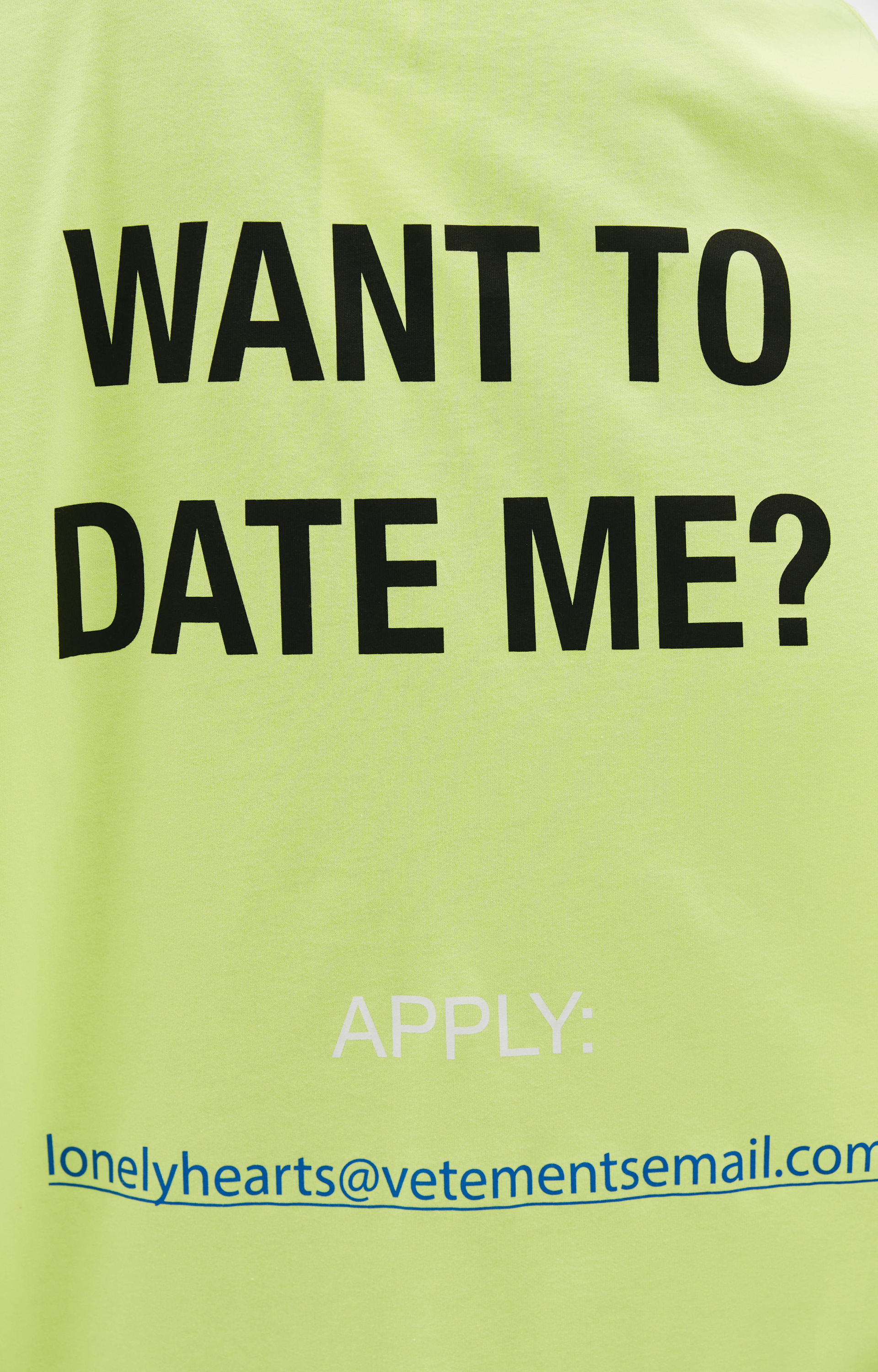 VETEMENTS Neon Oversized t-shirt with print