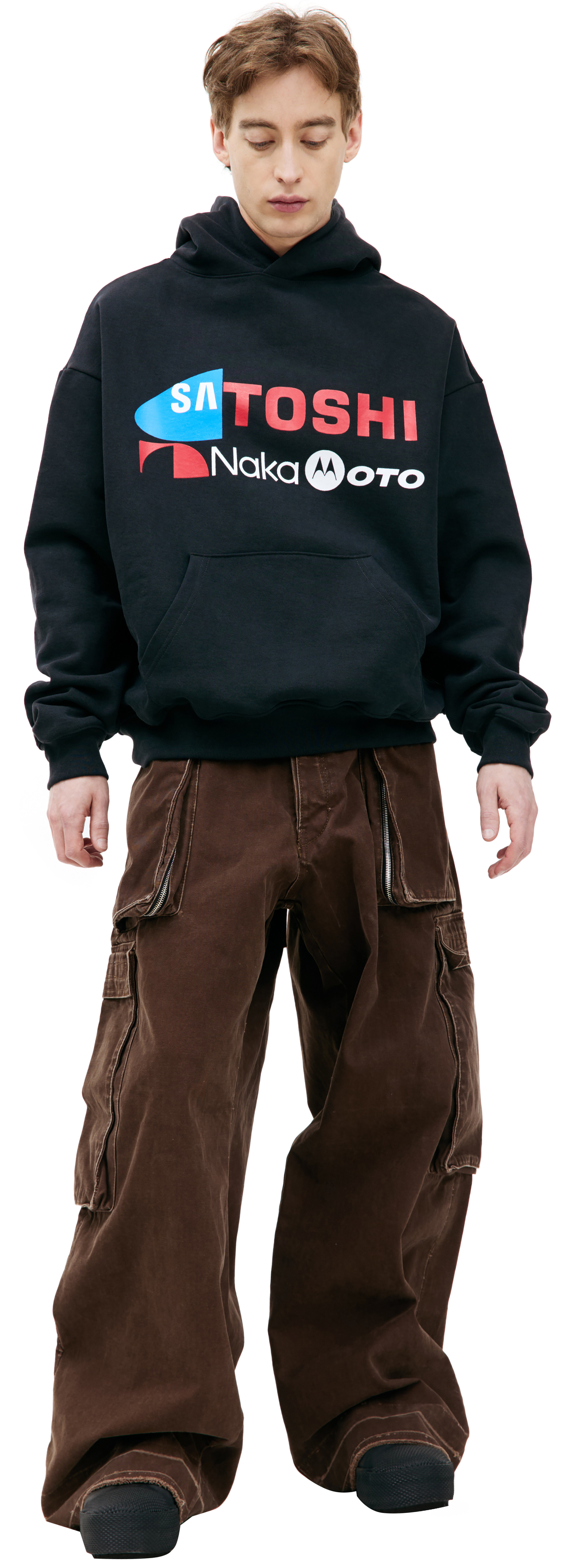 Satoshi Nakamoto Logo printed hoodie