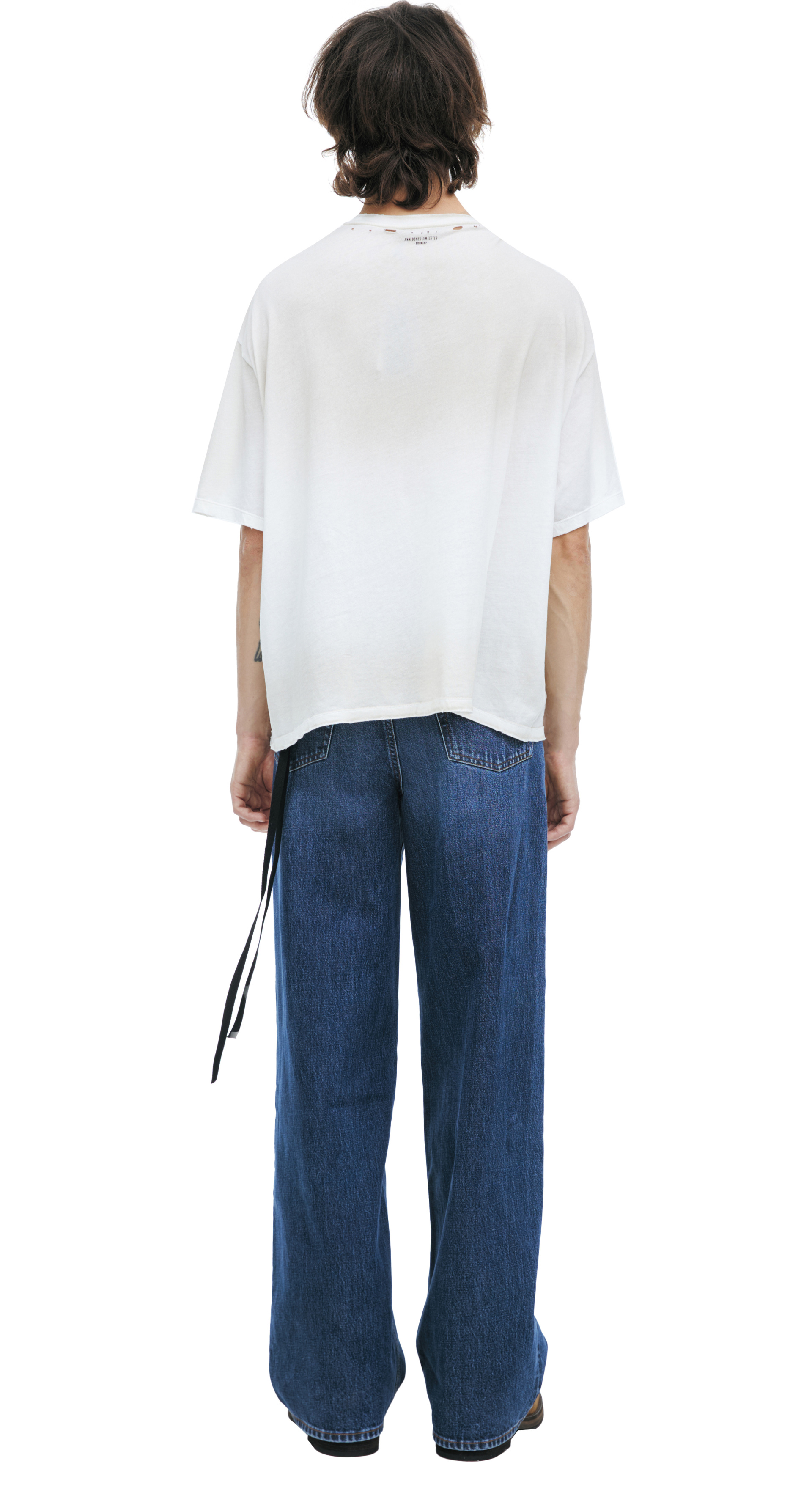 Ann Demeulemeester Cotton т-shirt with a round neckline