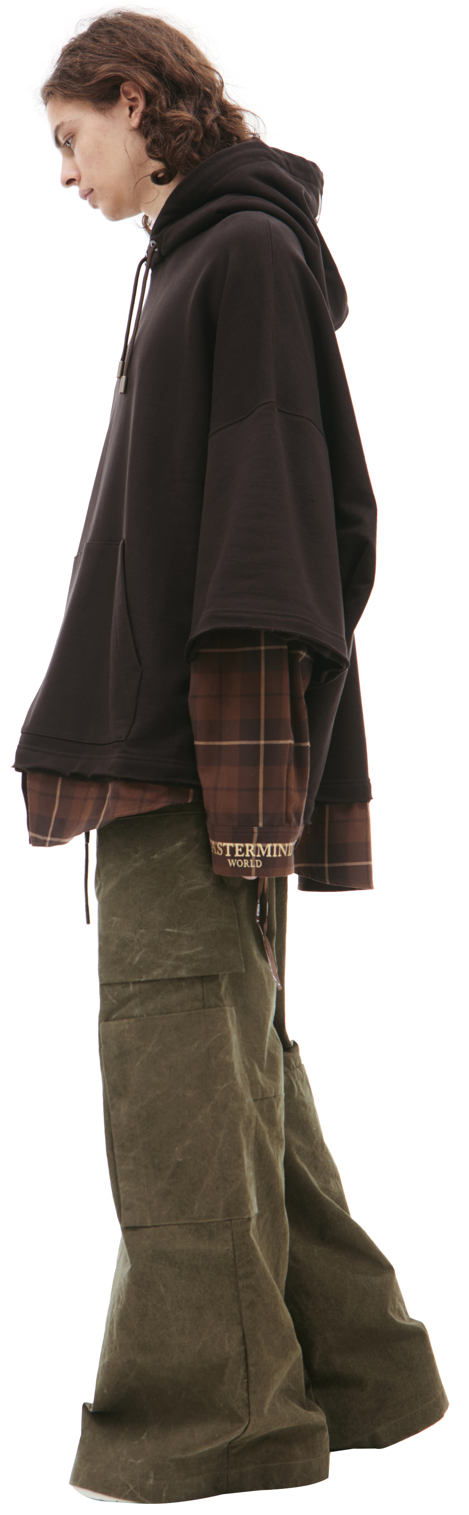 Mastermind WORLD Logo layered hoodie