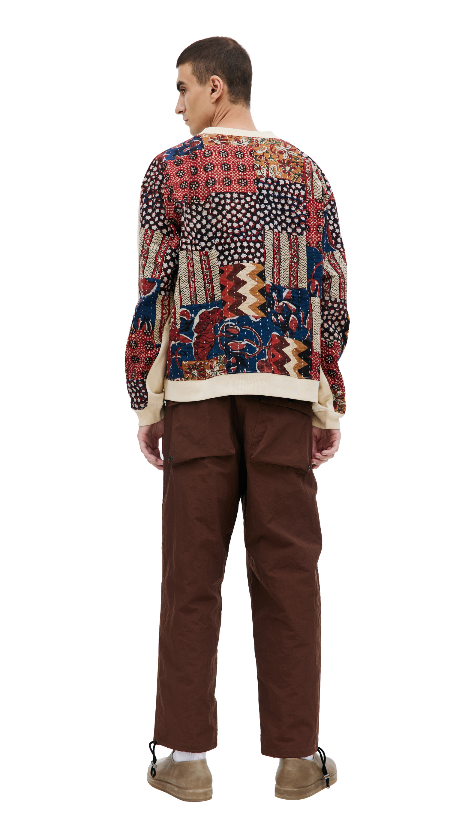 KARU RESEARCH Beige patchwork sweatshirt