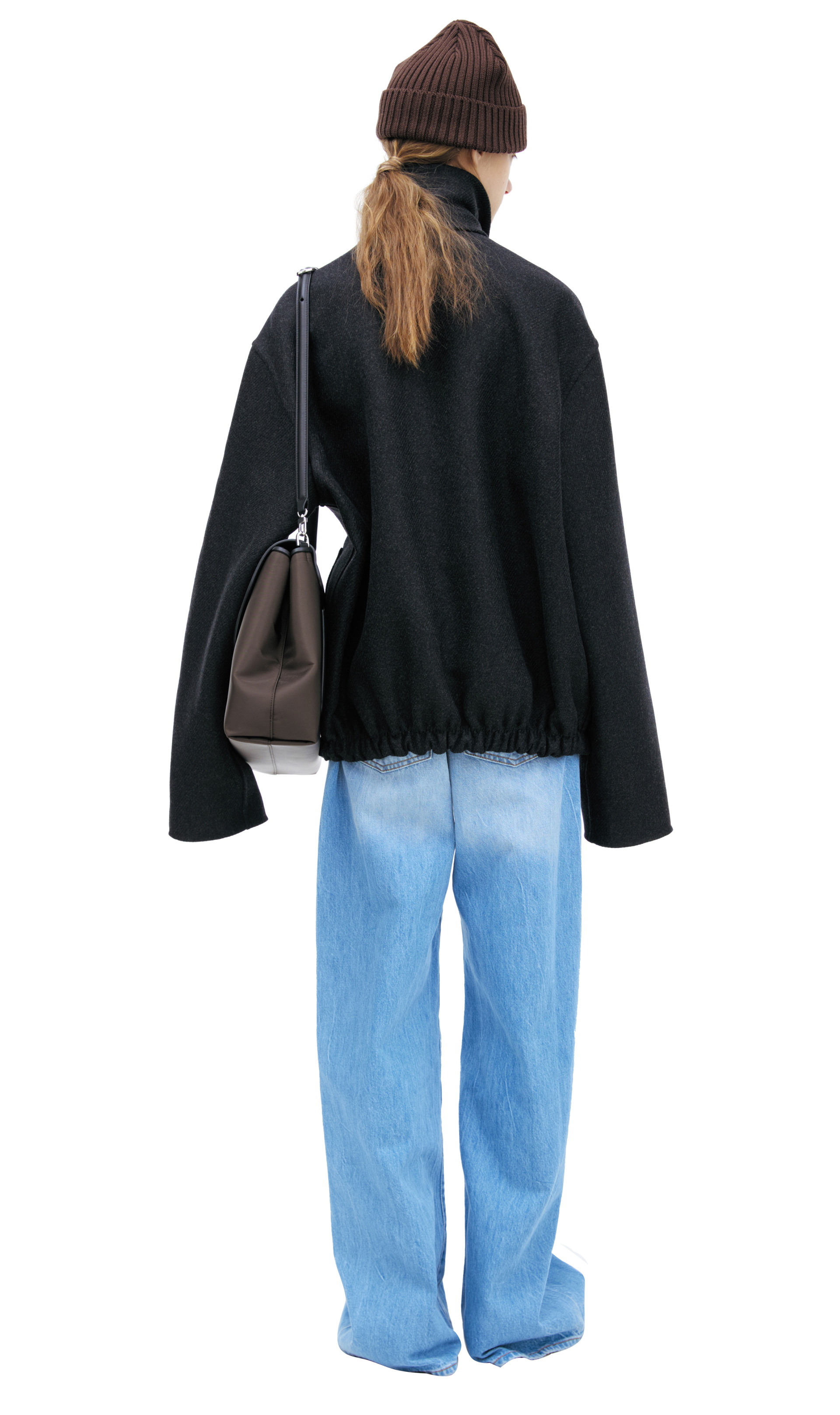 The Row Dark grey wool bomber