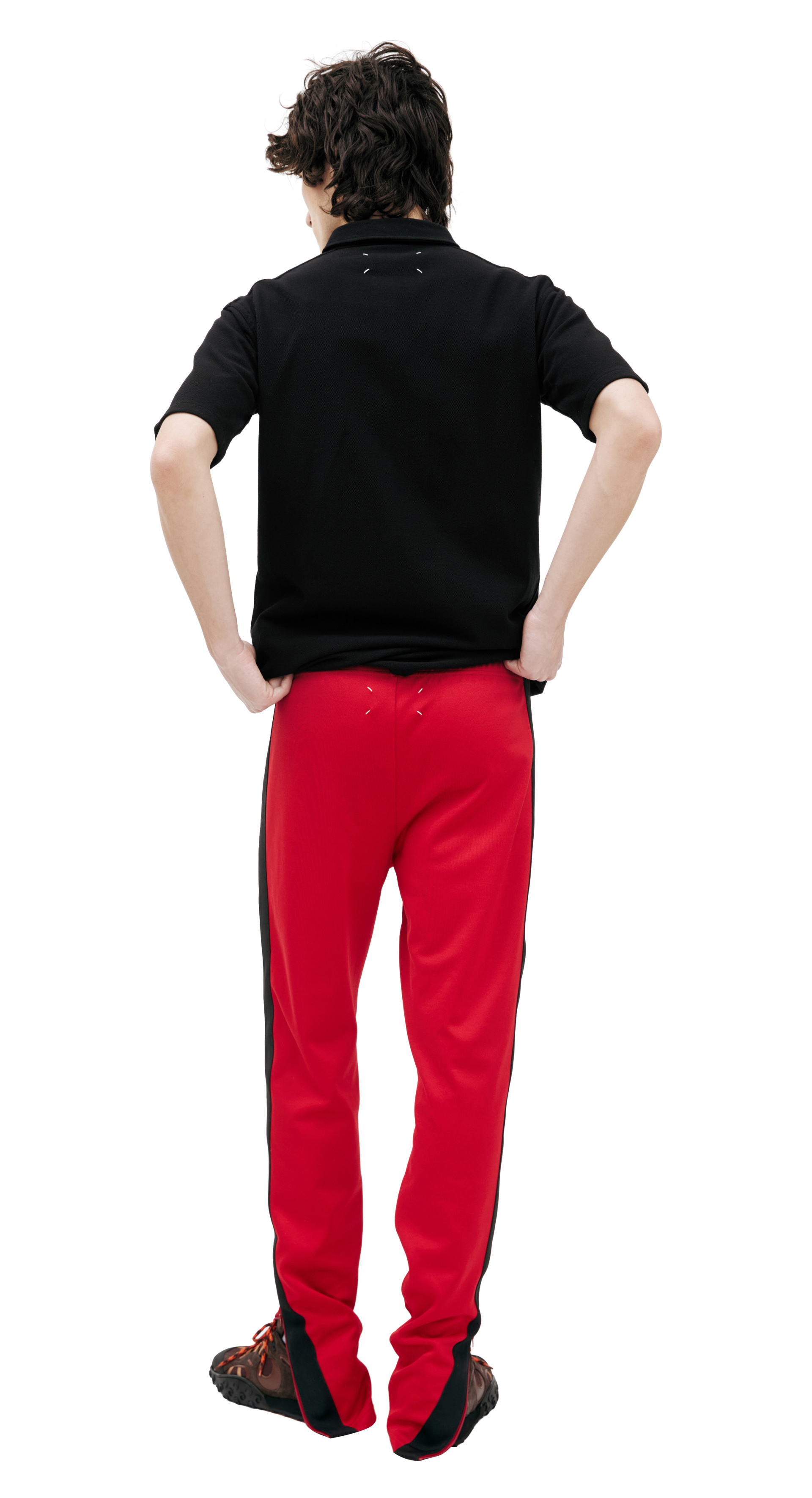 Maison Margiela Red trousers with stripes