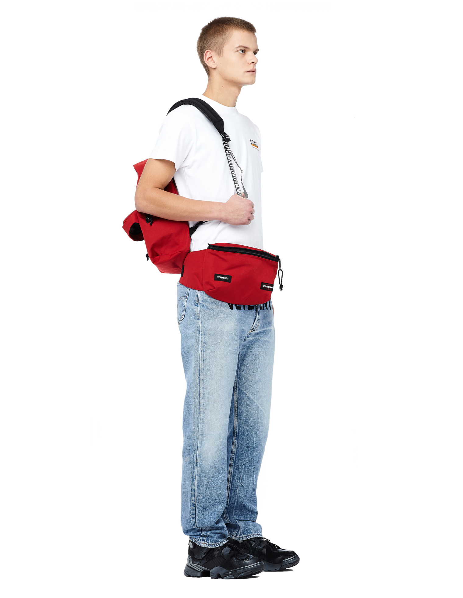 VETEMENTS Eastpak Backpack with a Waist Bag