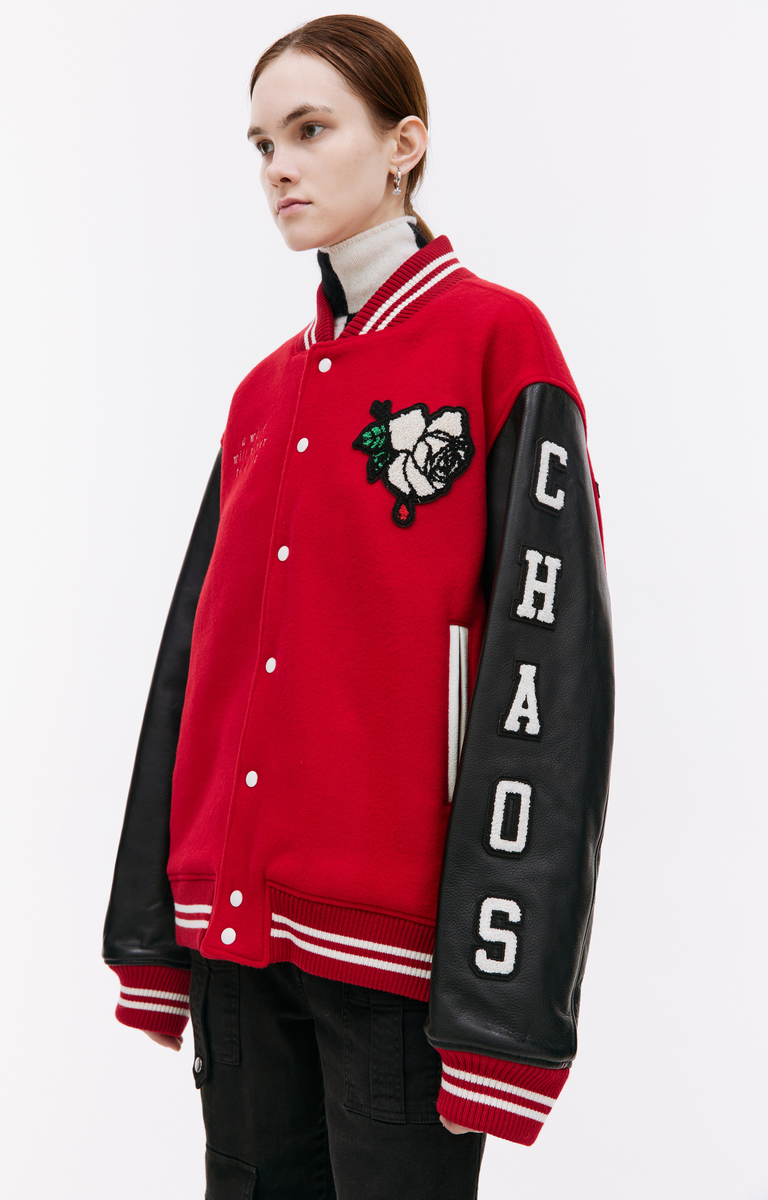 Undercover Combination bomber jacket with patches