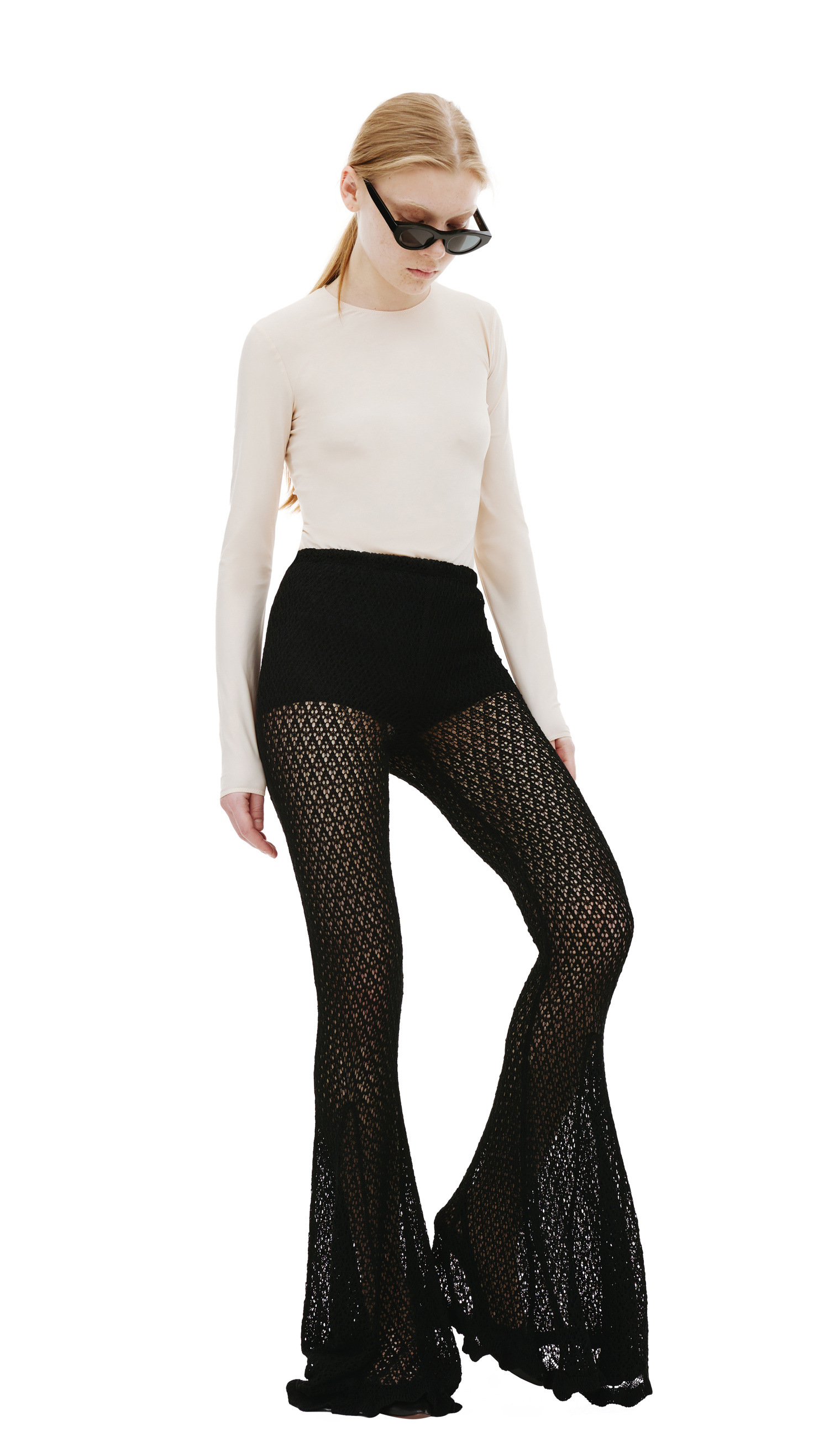 Blumarine Black knitted trousers