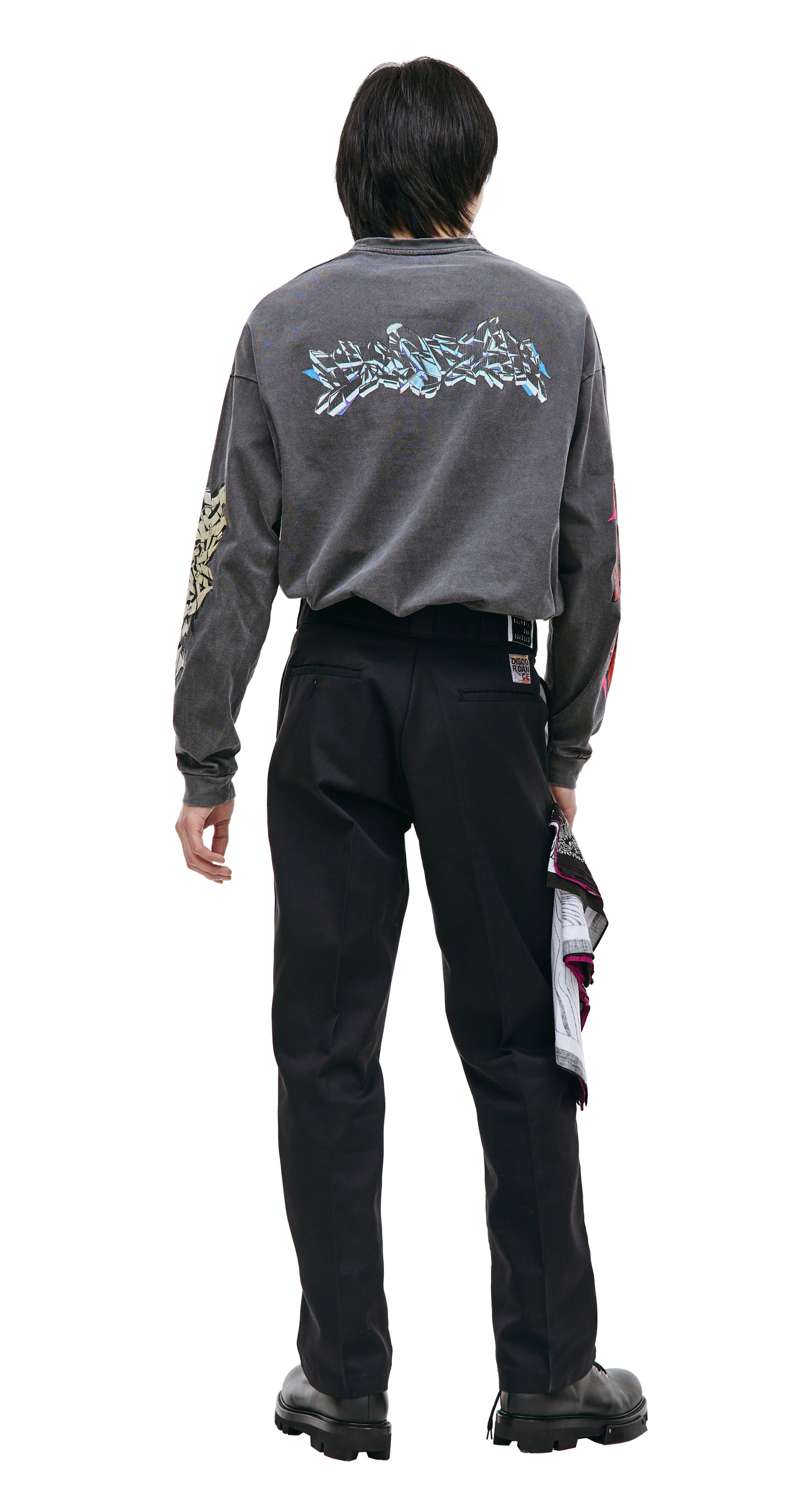 Children of the discordance Black trousers with bandana