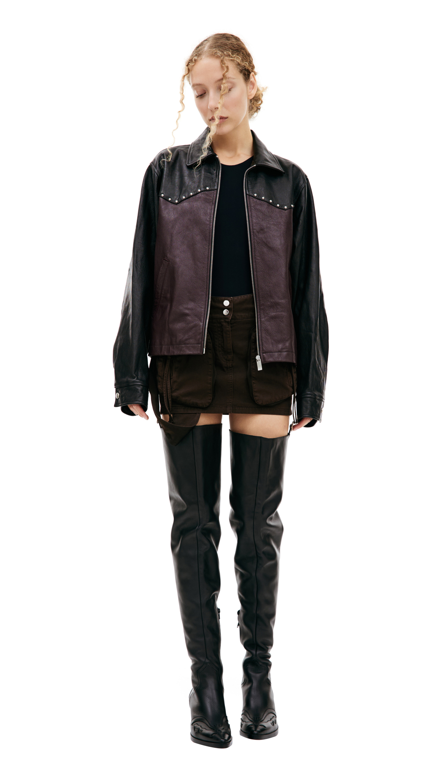 Enfants Riches Deprimes Leather western jacket