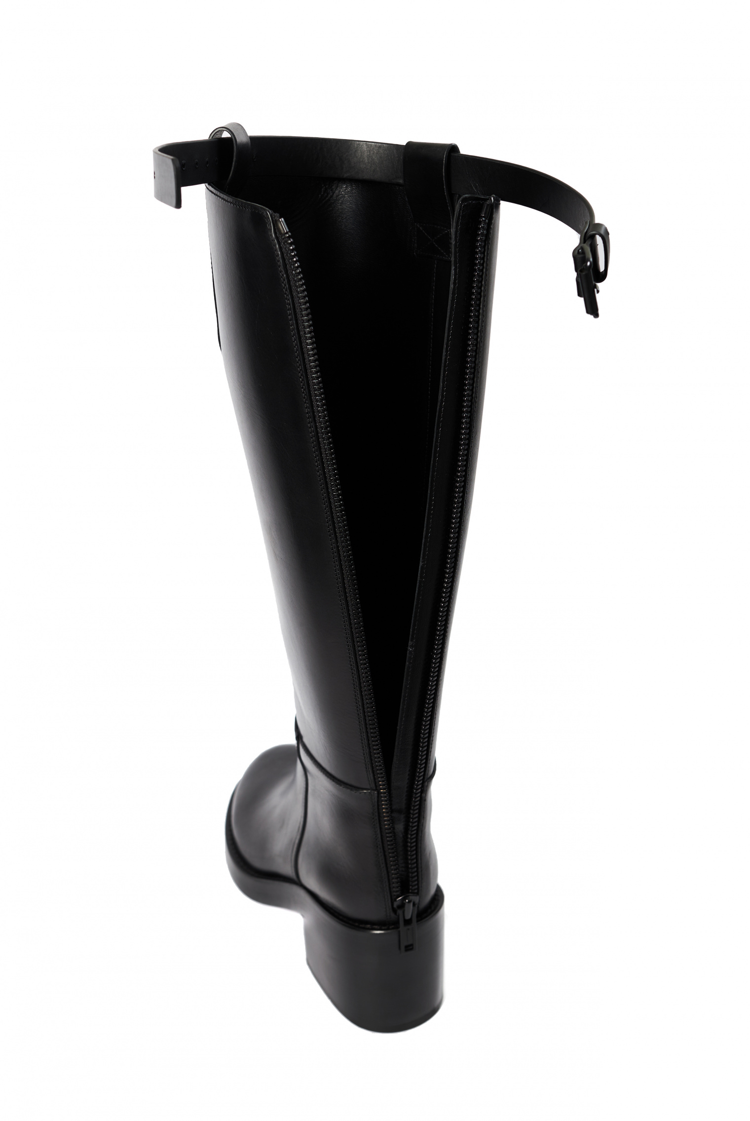 Ann Demeulemeester Black Riding boots with heel