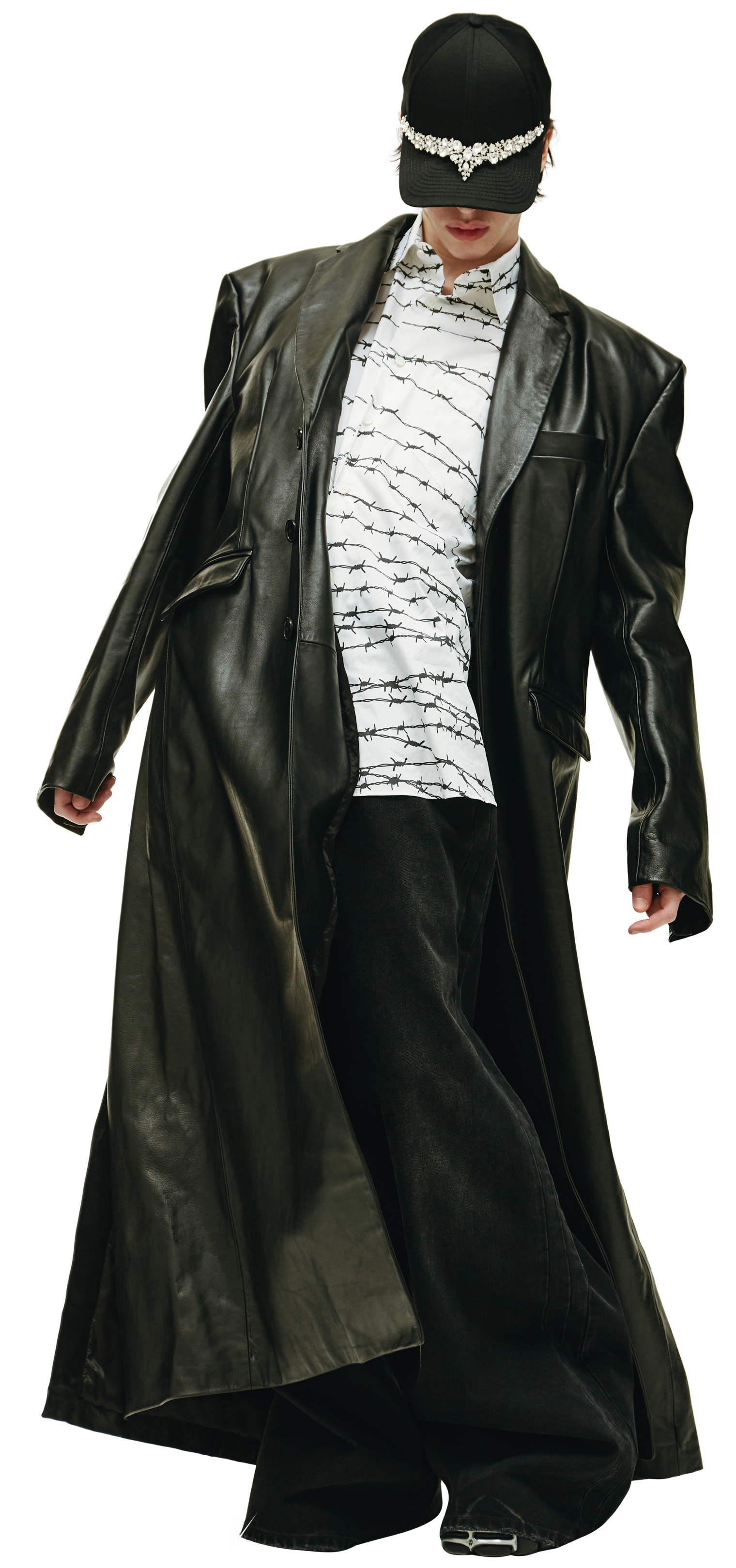 VETEMENTS Oversized leather coat