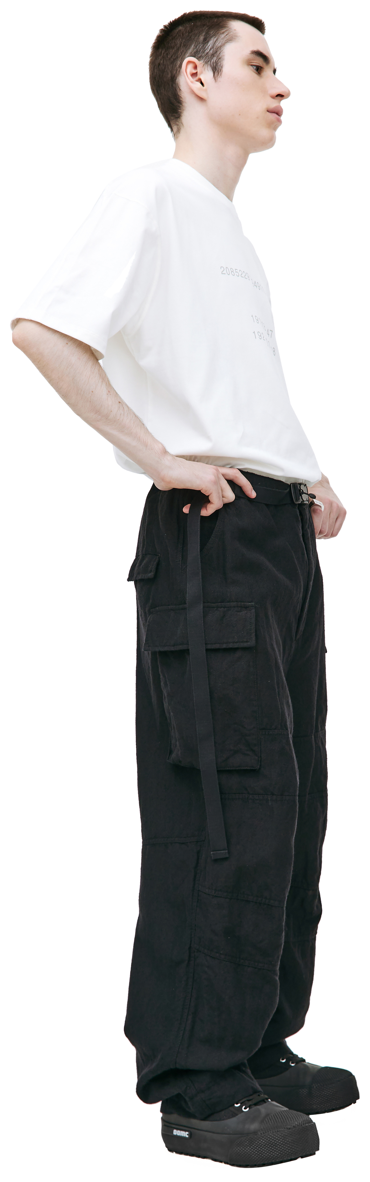 The Viridi-Anne Black cargo trousers