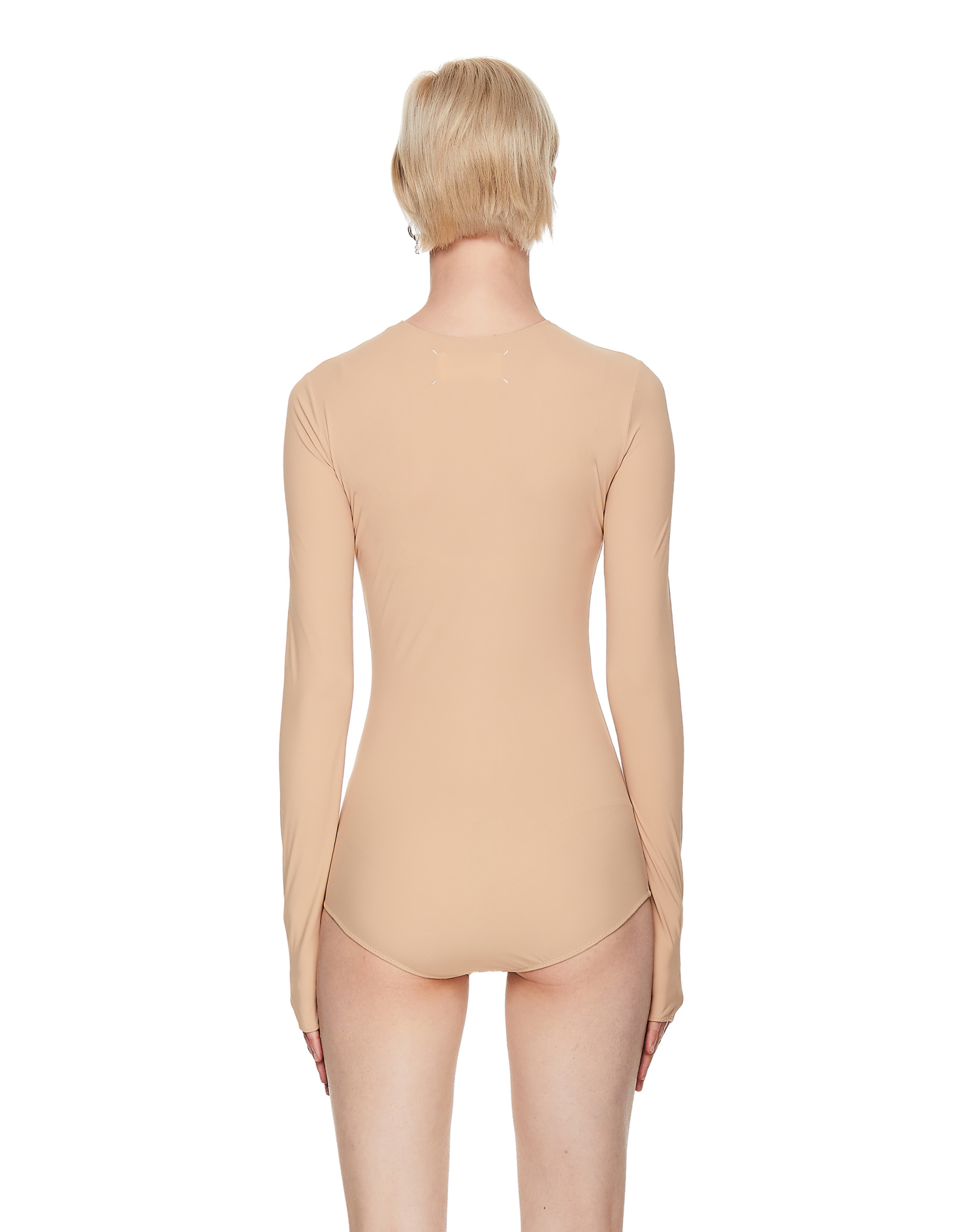 Maison Margiela Beige Long Sleeve Bodysuit