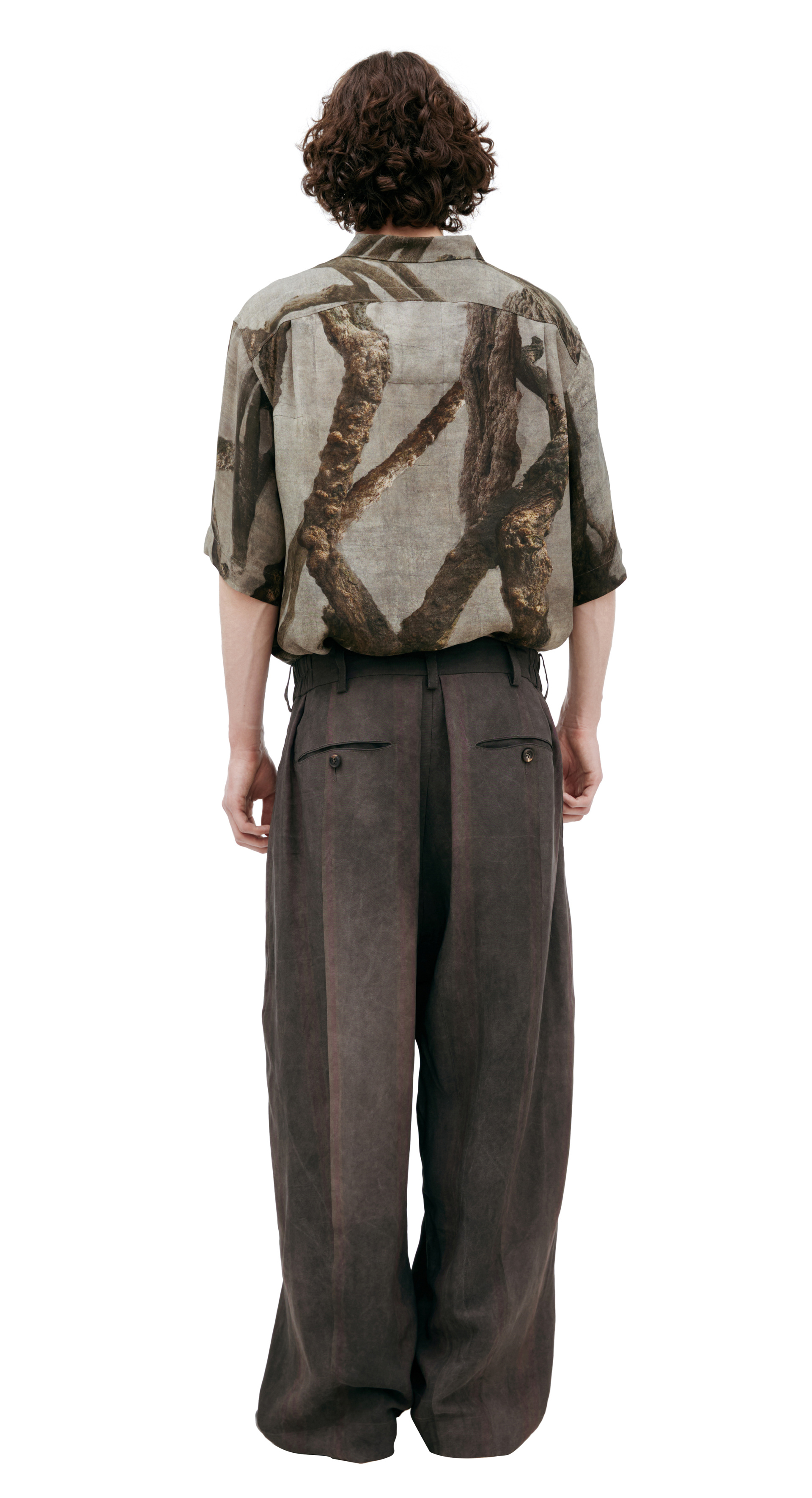 Ziggy Chen Straight striped trousers