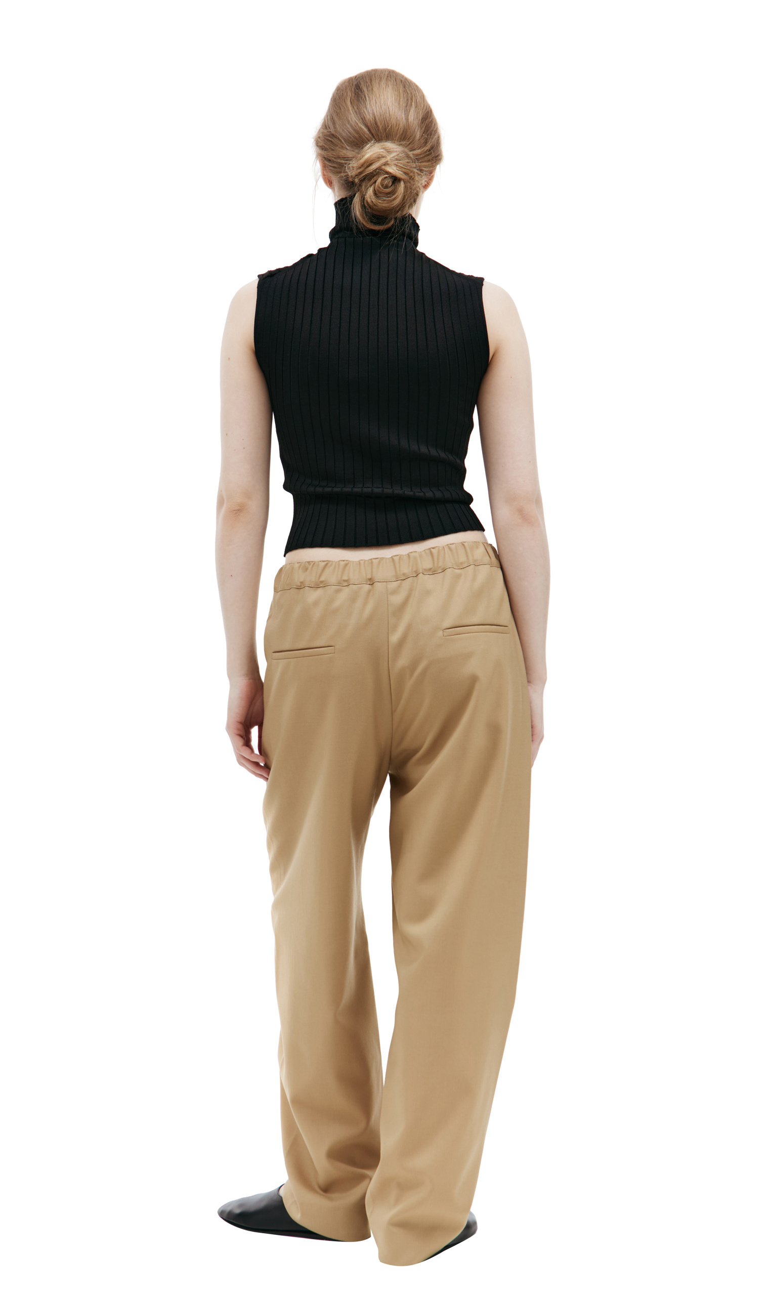 Marni Beige loose-fitting trousers