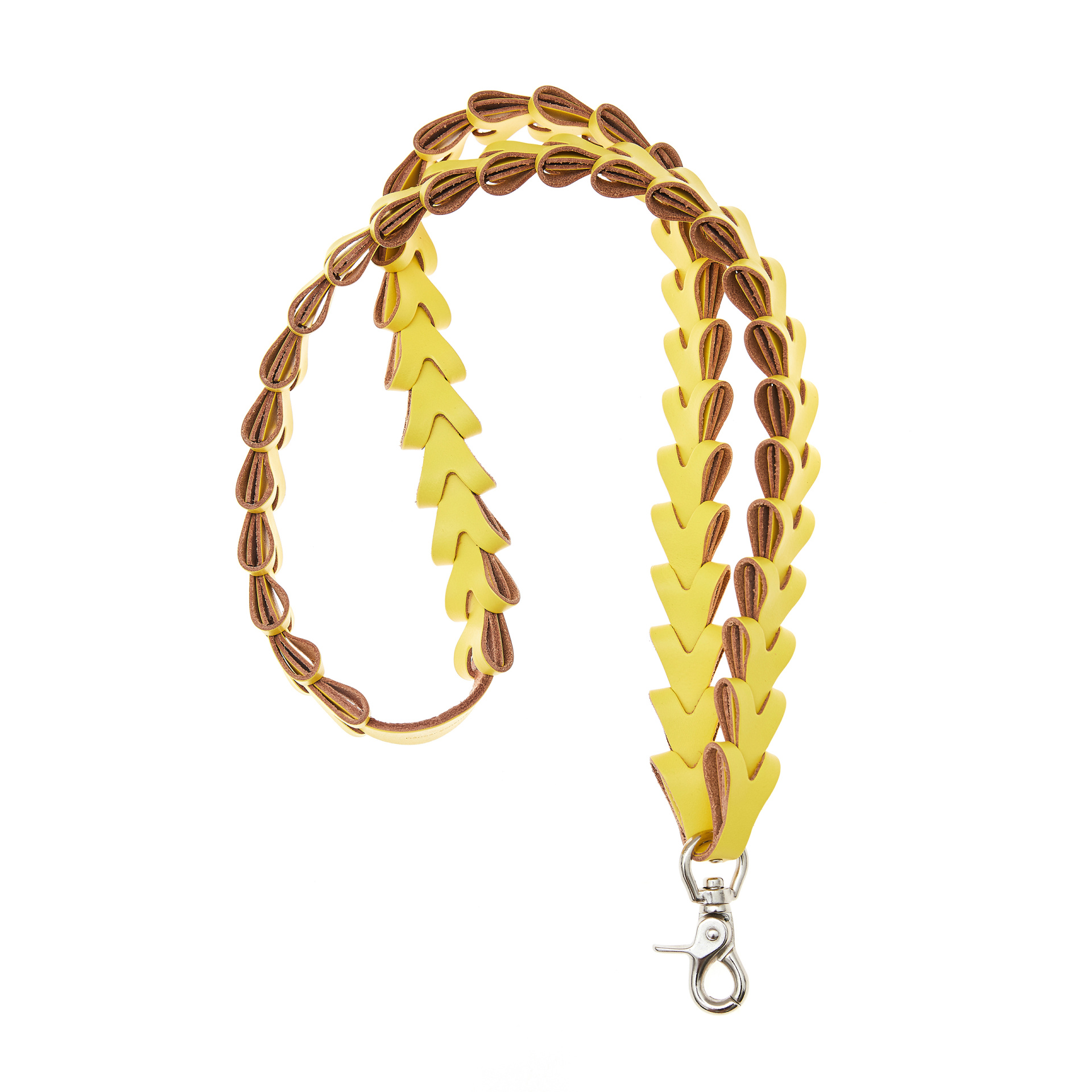 Hender Scheme Yellow Leather Constructed Strap