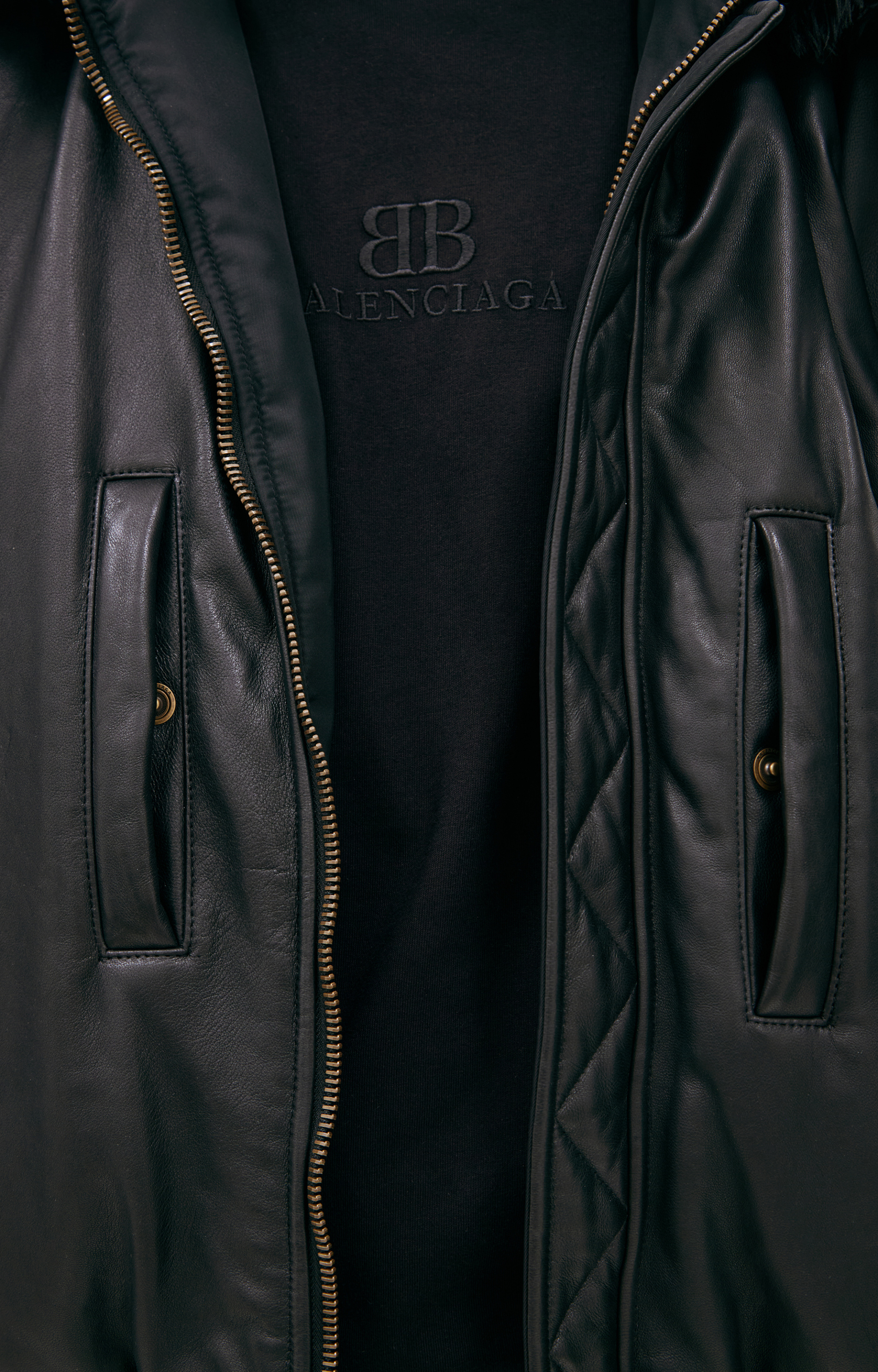 Balenciaga Bomber with fur collar