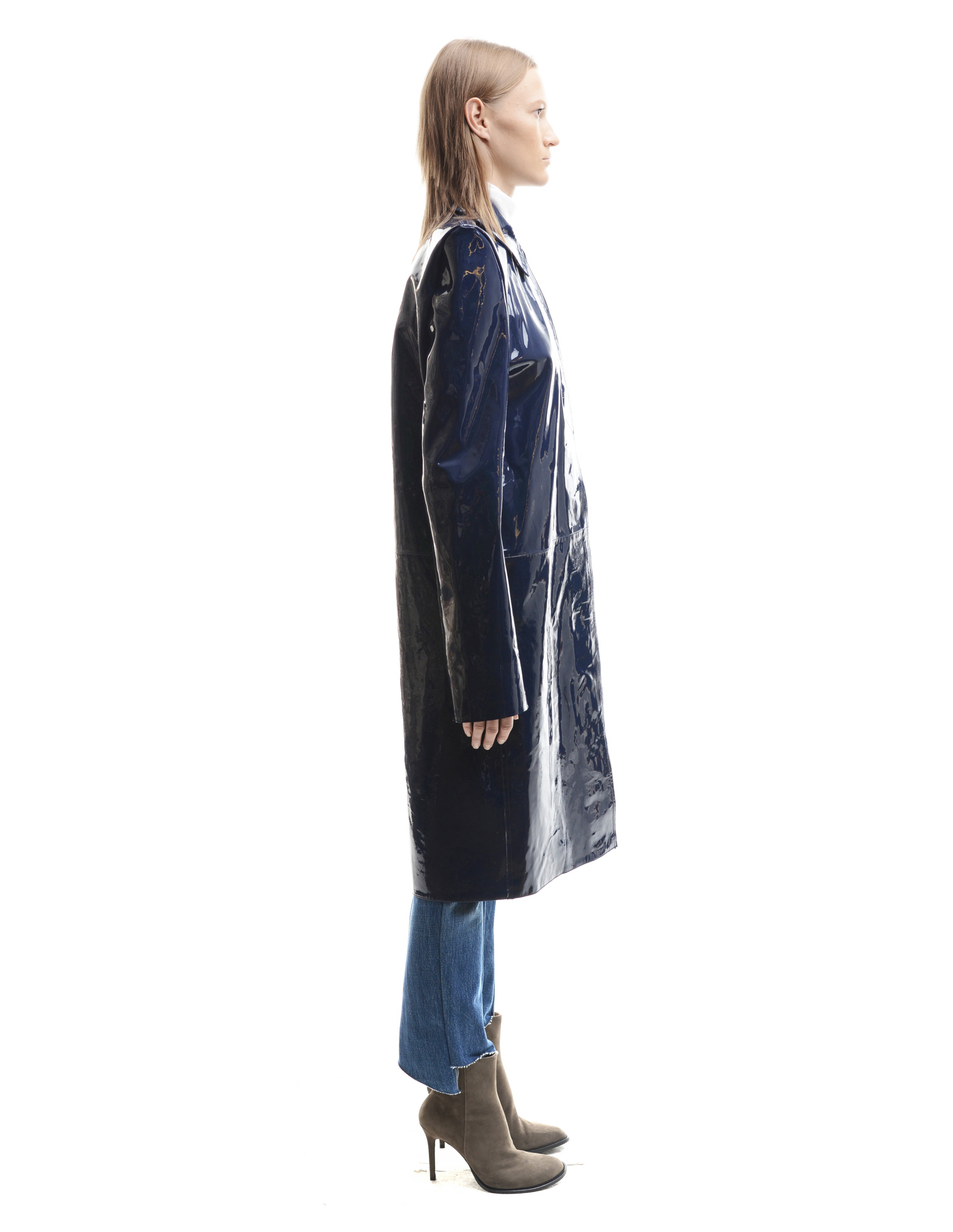 VETEMENTS Плащ из лакированной кожи