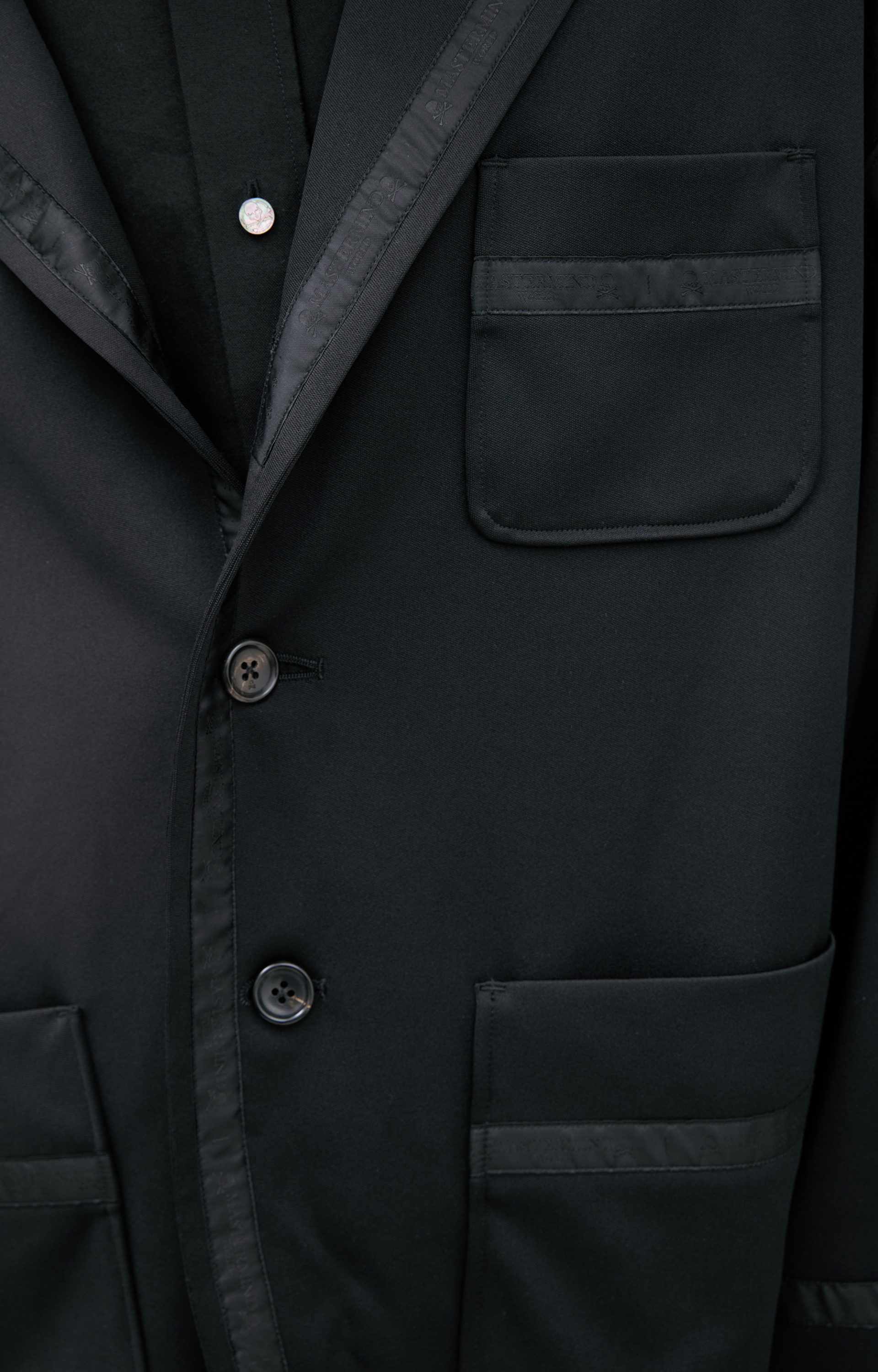 Mastermind WORLD Single-breasted jacket with print