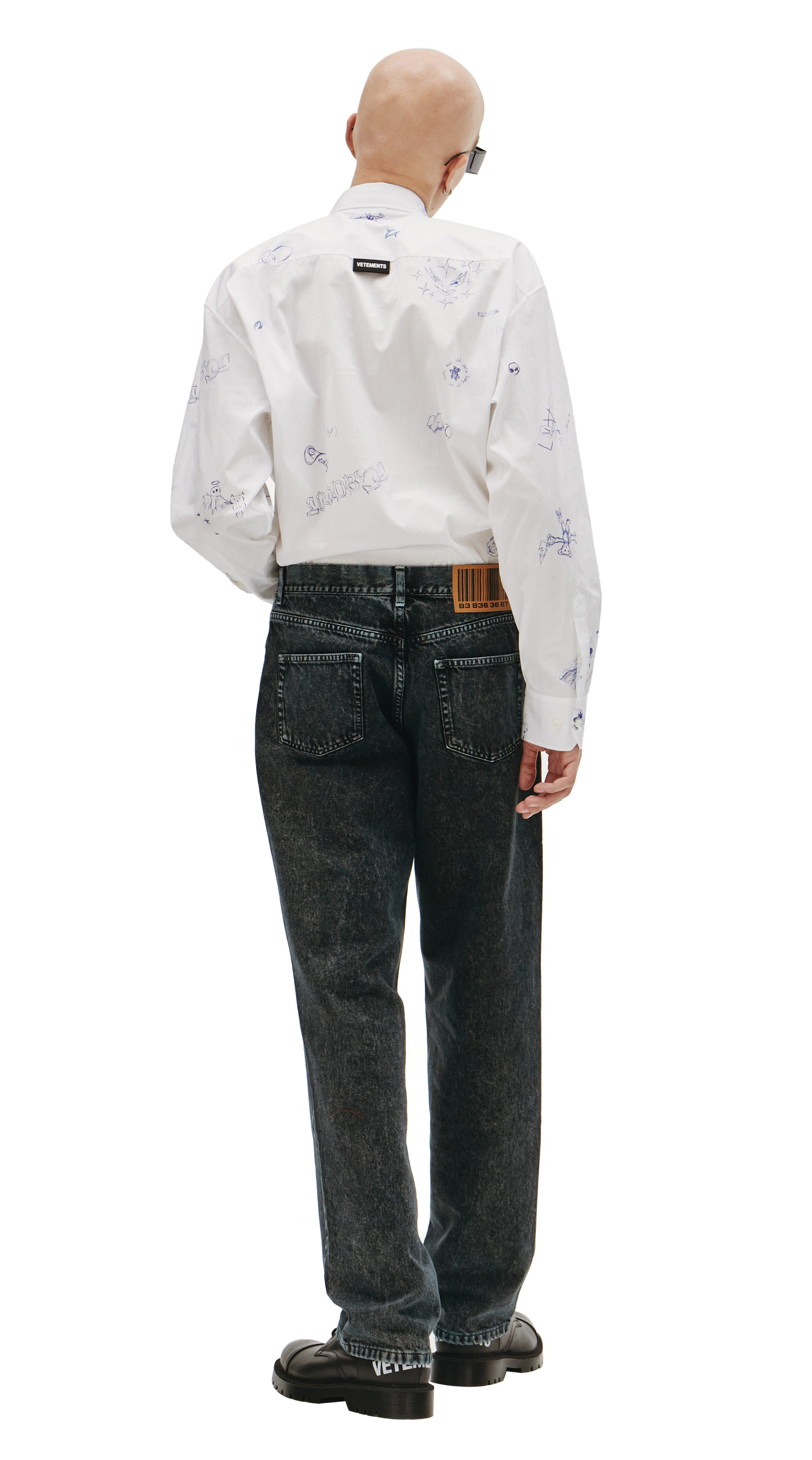 VTMNTS Washed wide-leg jeans