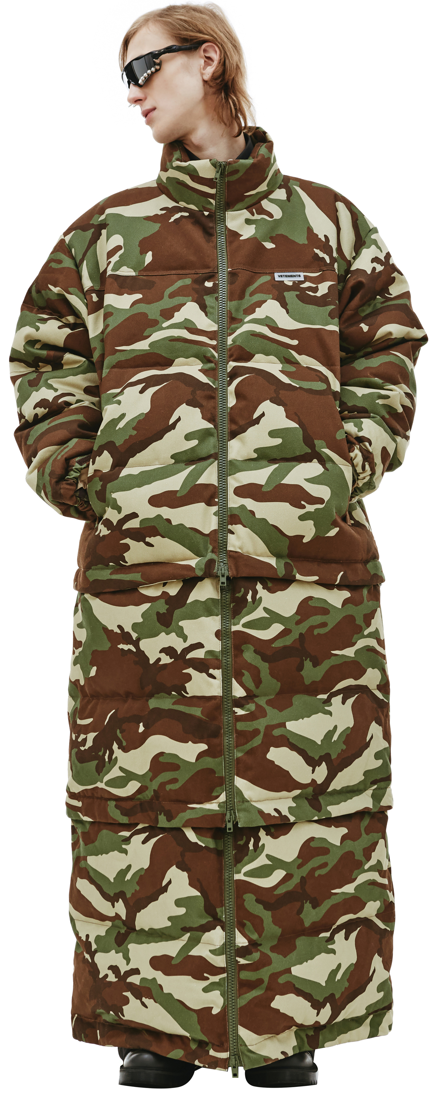 VETEMENTS Camouflage Maxi Padded Coat