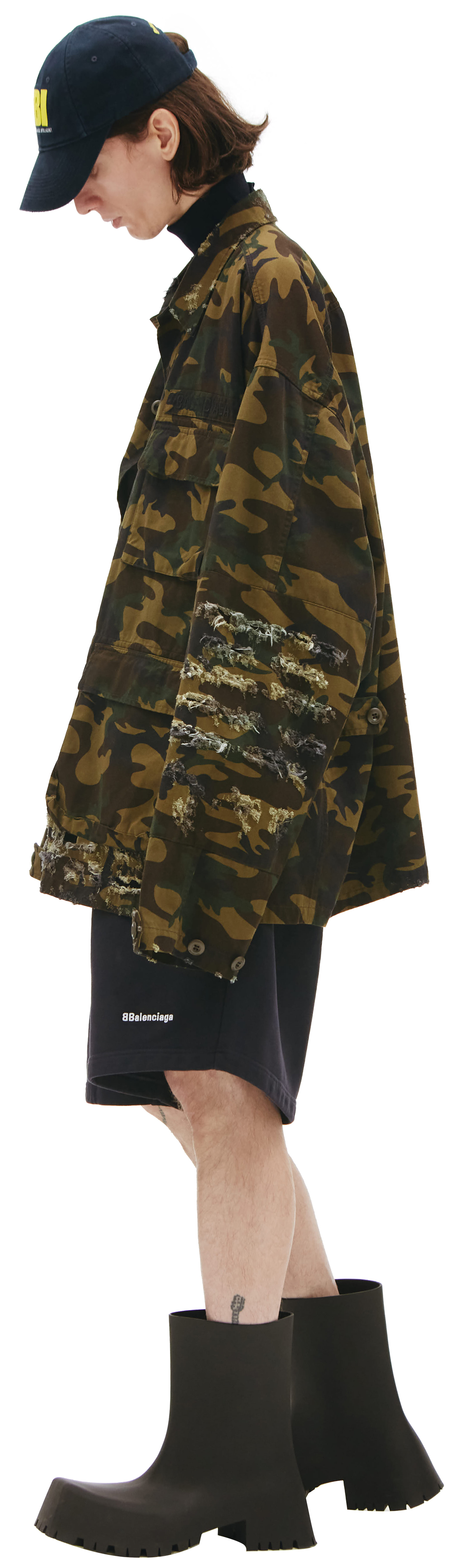 Balenciaga Camouflage Print Army Jacket