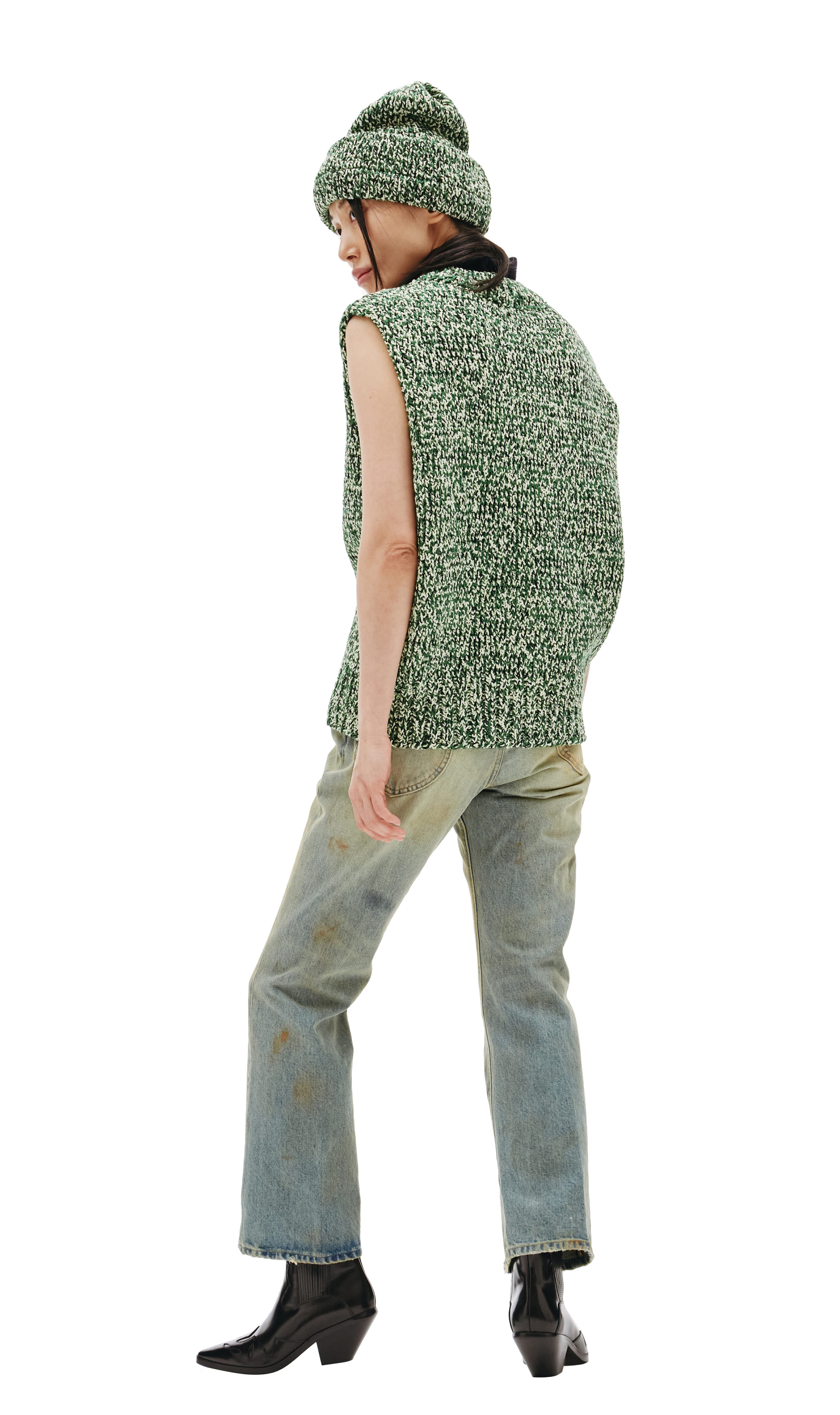 Maison Margiela Knitted V-neck vest