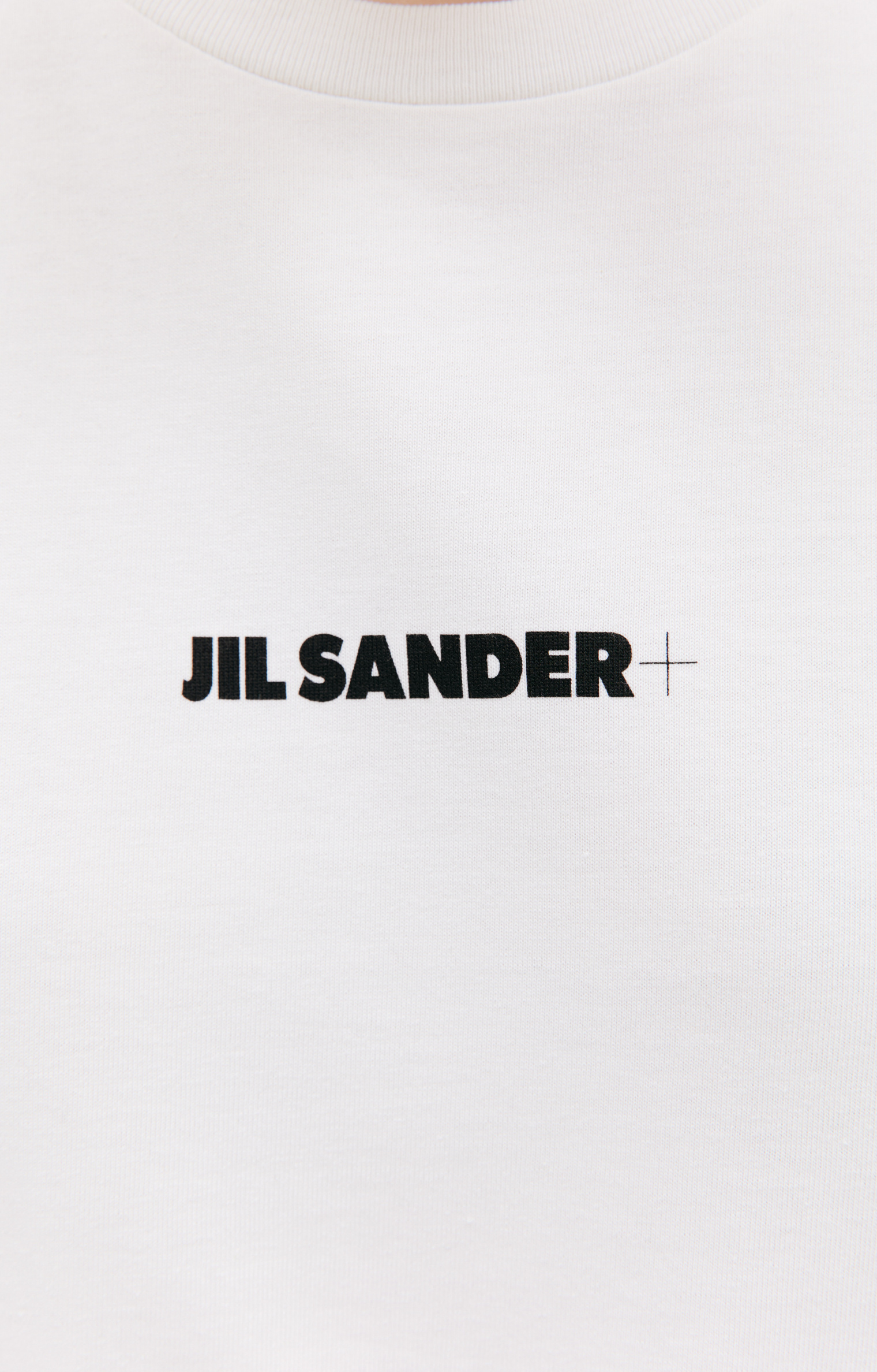 Jil Sander Белый лонгслив с логотипом