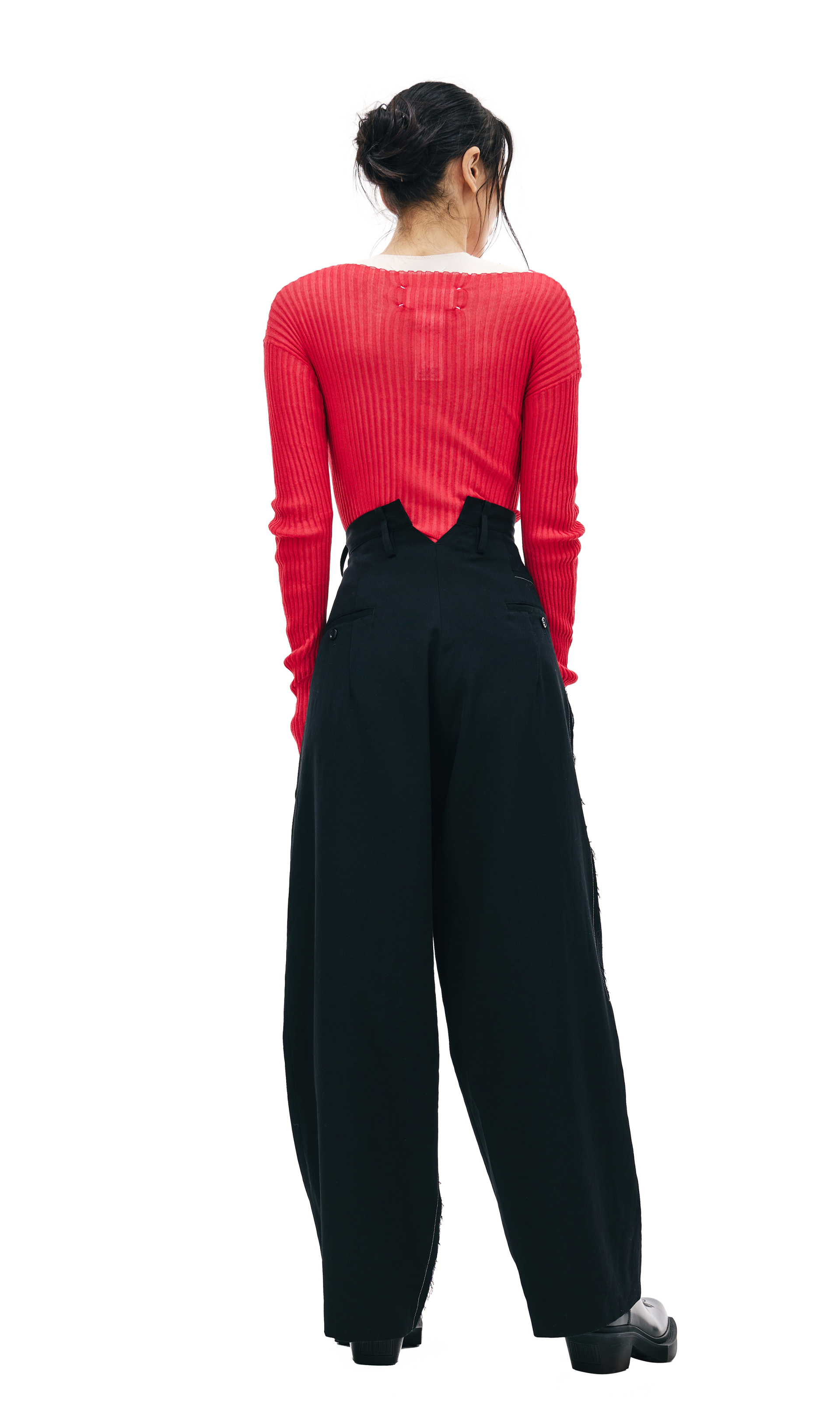 Y\'s Wool Pleated Trousers