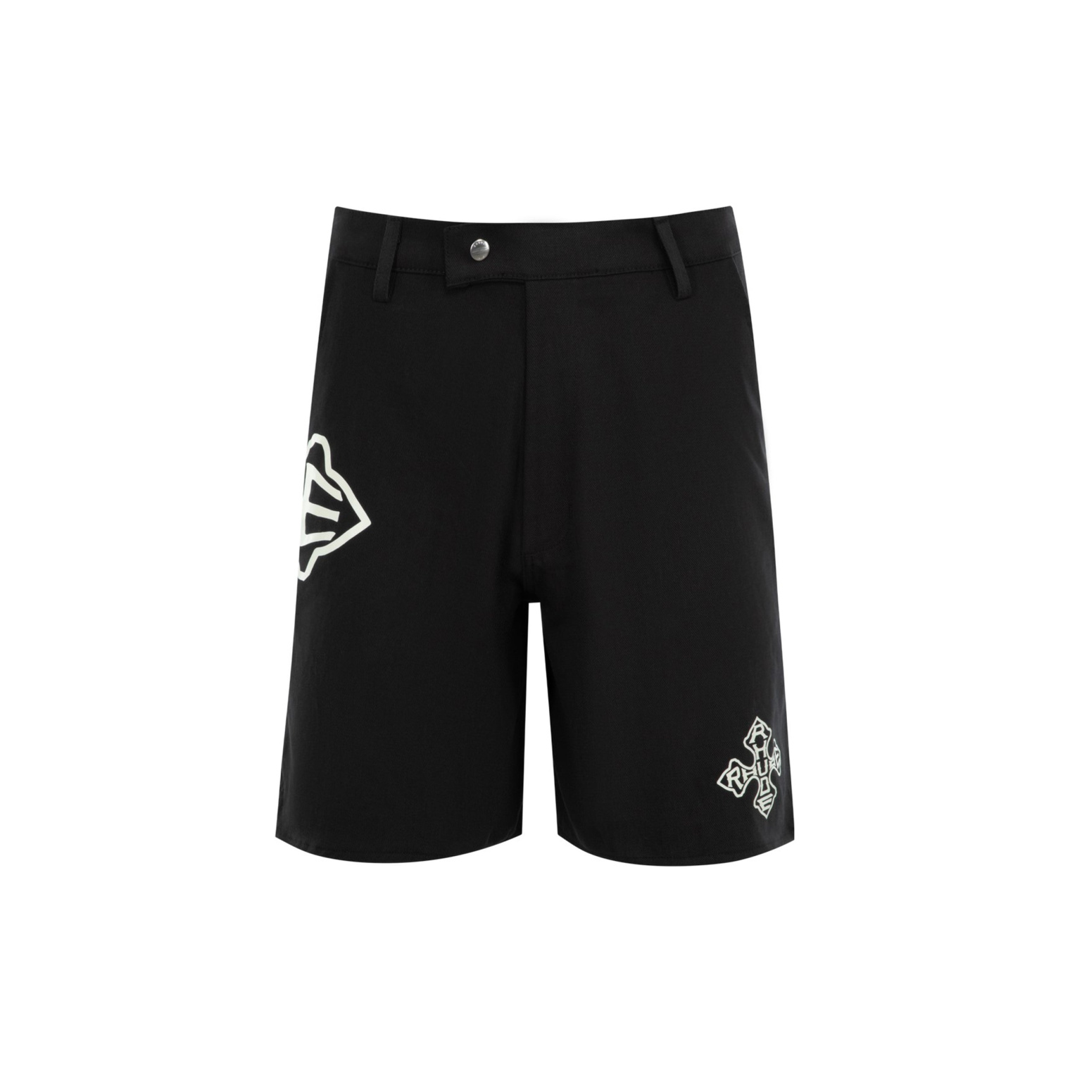 RHUDE Cross Logo Twill Shorts