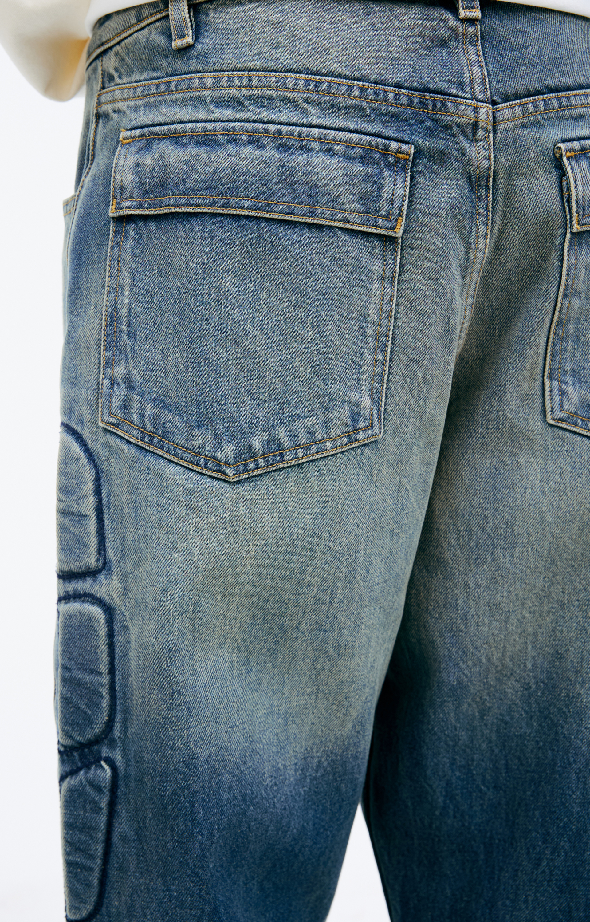 Satoshi Nakamoto Wide jeans with zippers