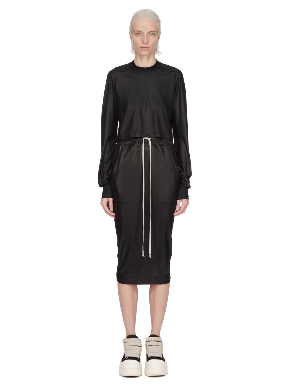 DRKSHDW by Rick Owens Pull On Pillar Skirt Knee