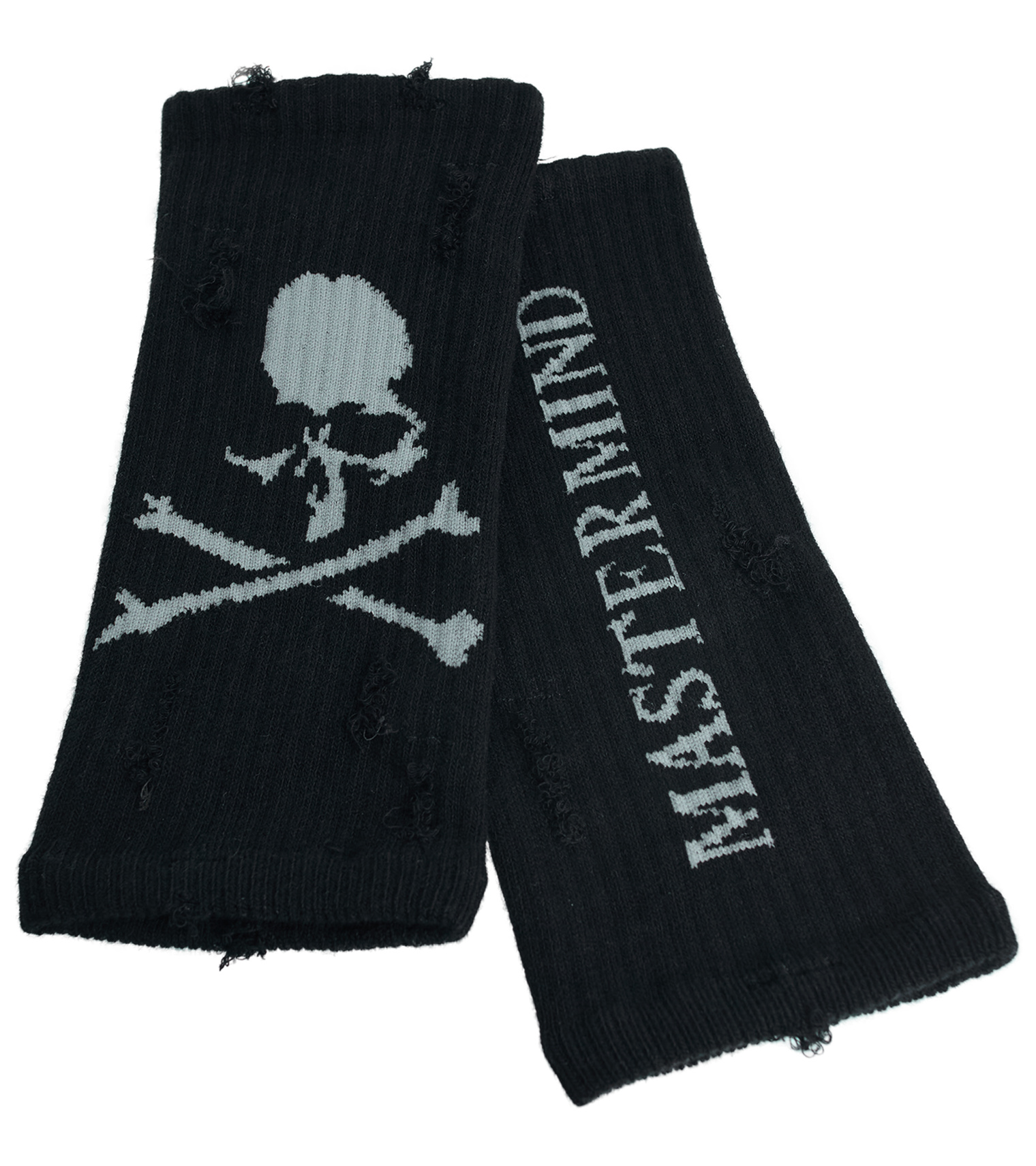 Mastermind WORLD Ripped mittens with logo