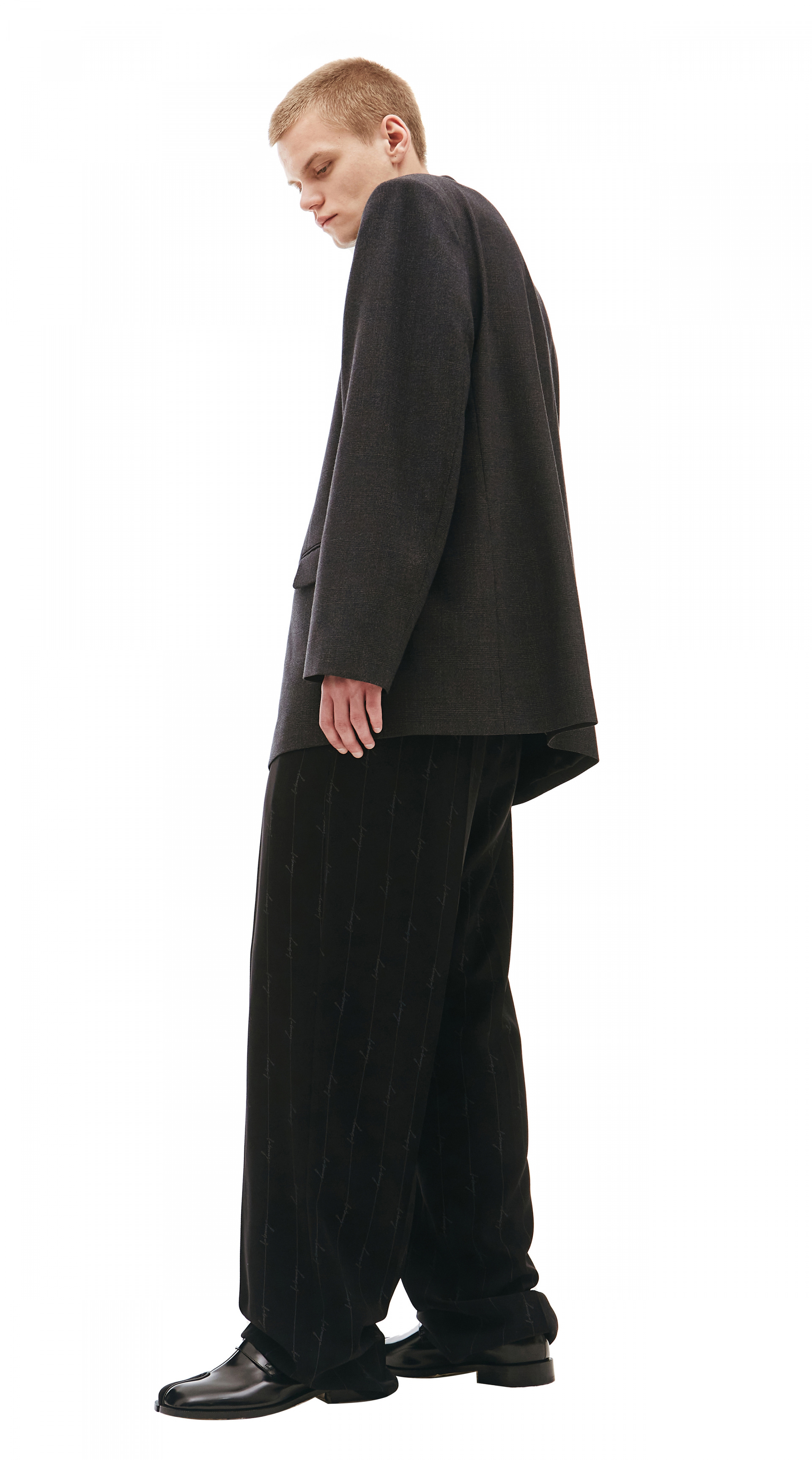 Balenciaga Серый однобортный пиджак