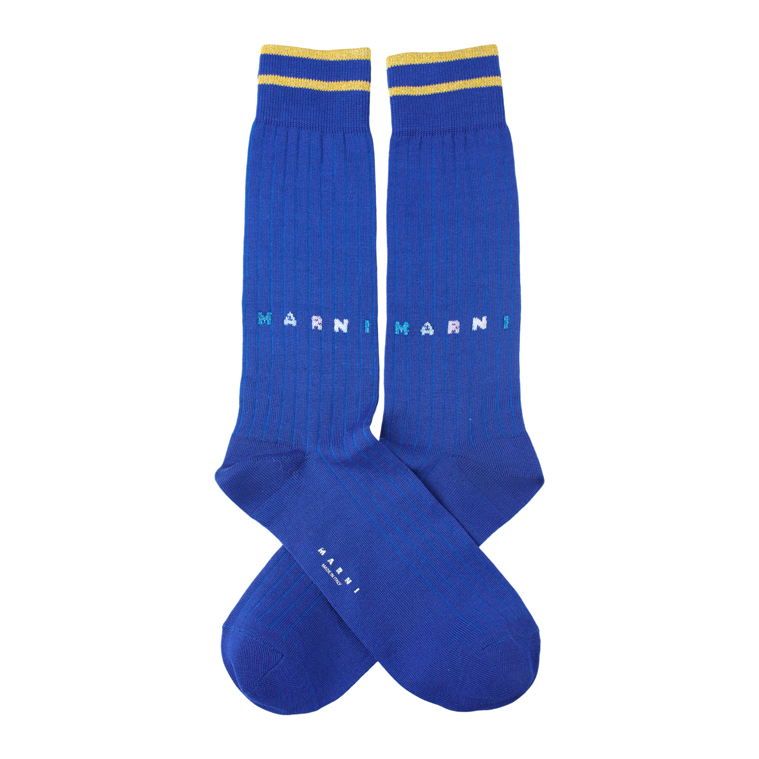 Marni Хлопковые носки с разноцветным логотипом
