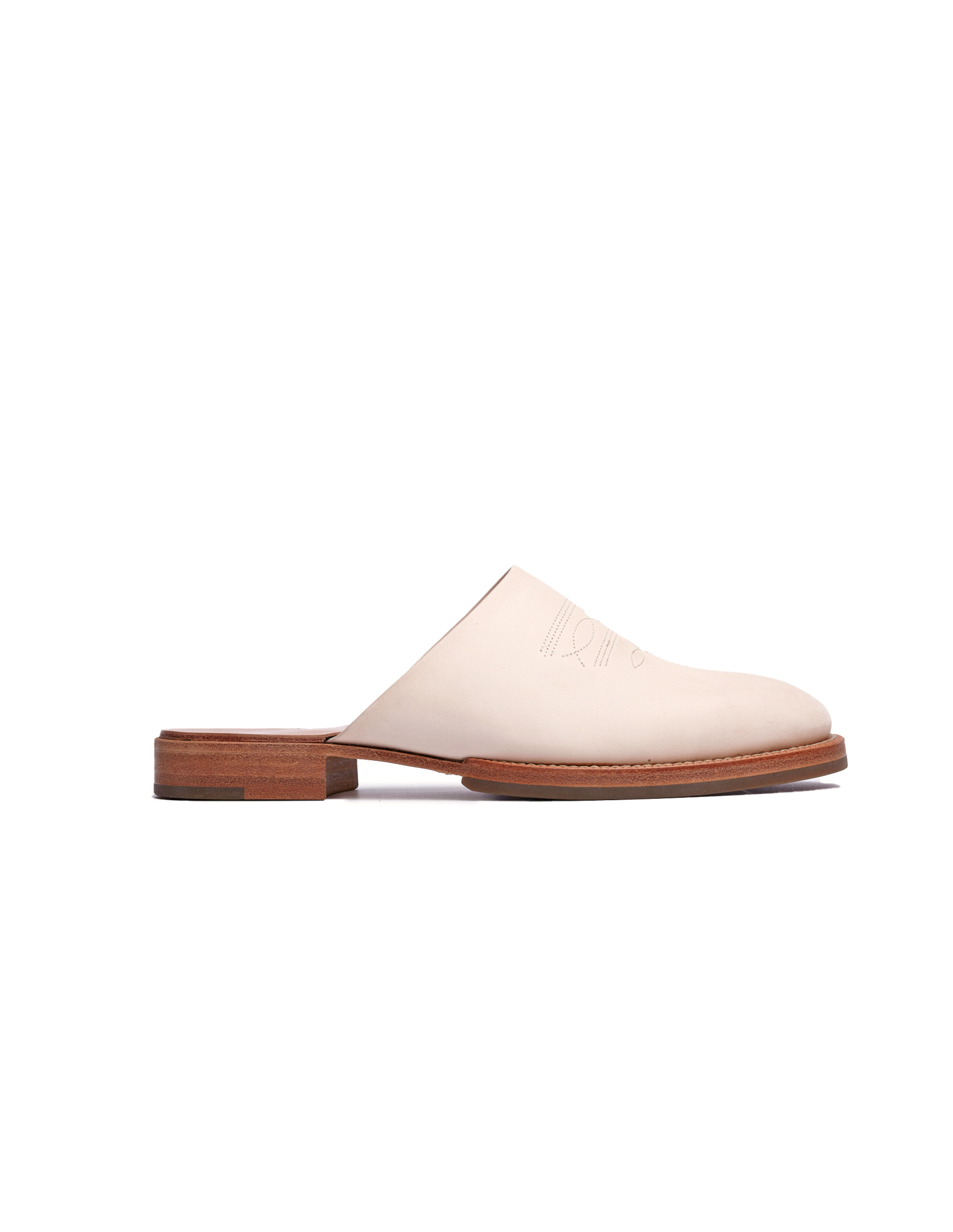 Hender Scheme Cheak Embroidered Leather Mule