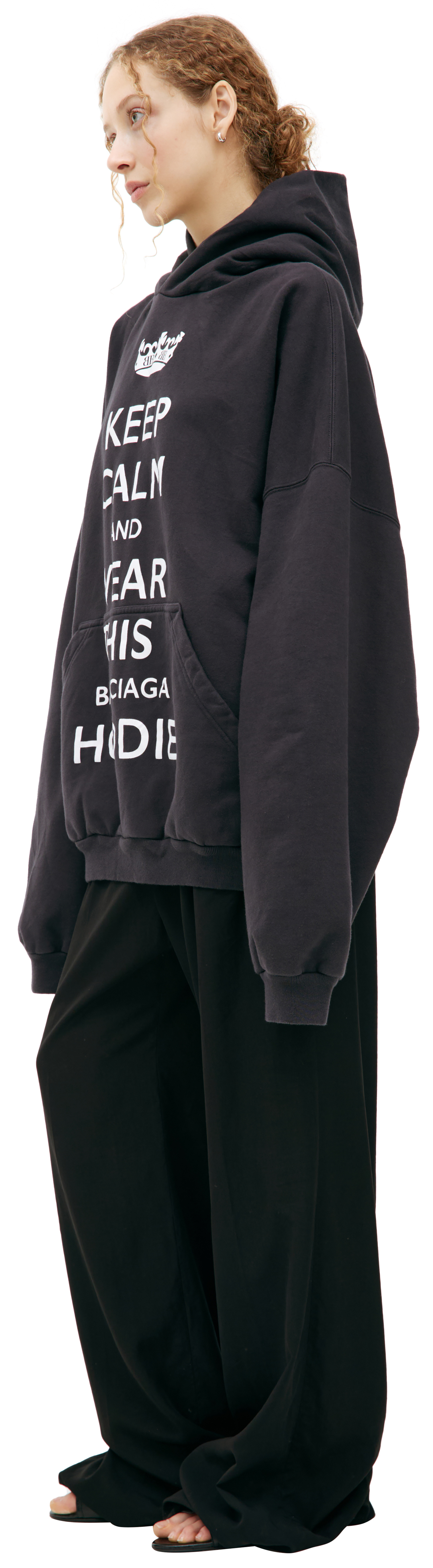 Balenciaga Black \'Keep Calm\' hoodie