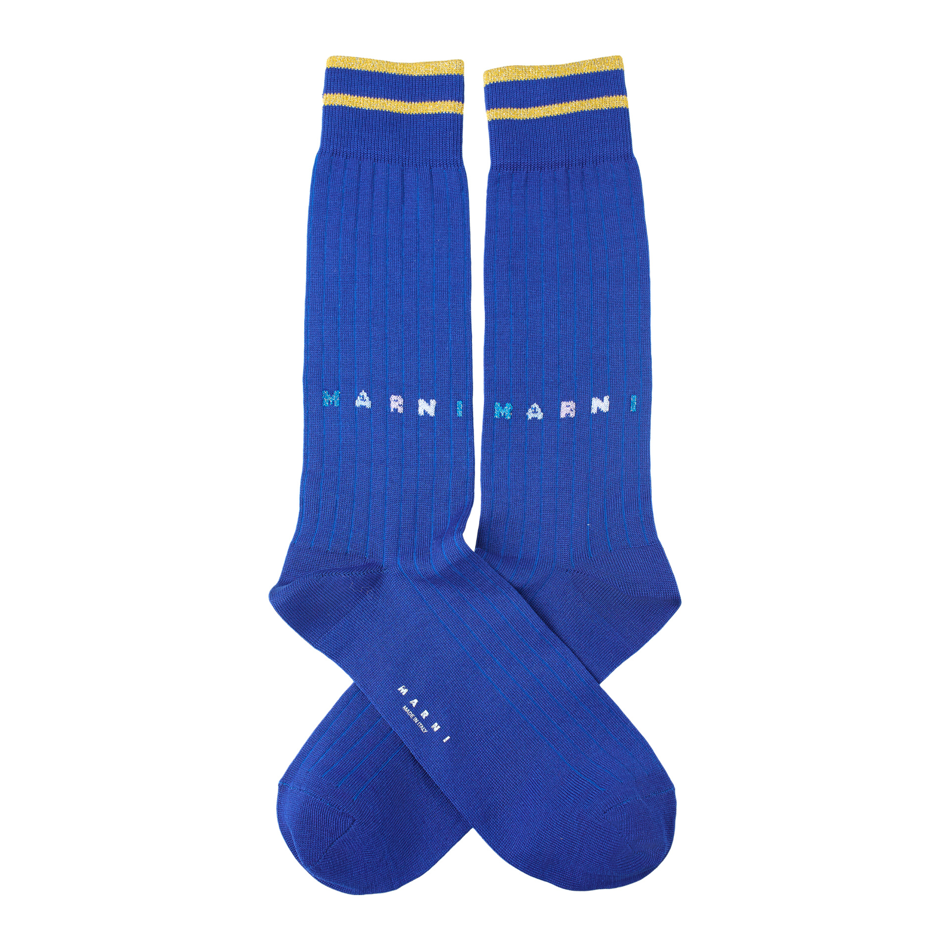 Marni Blue cotton socks