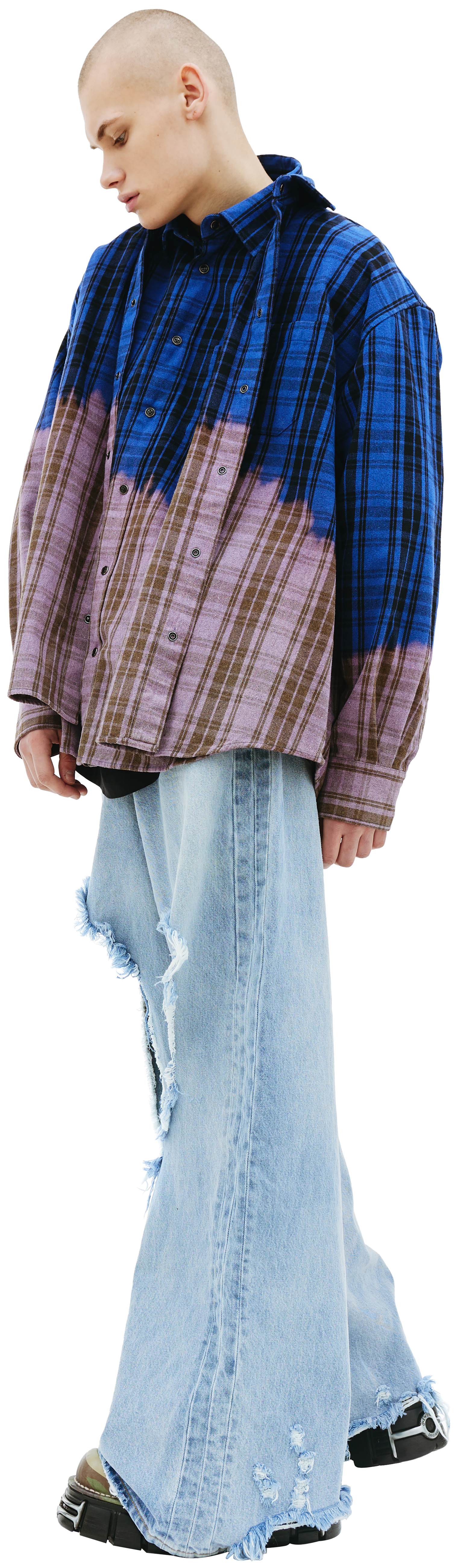 VETEMENTS Рубашка с розовым градиентом