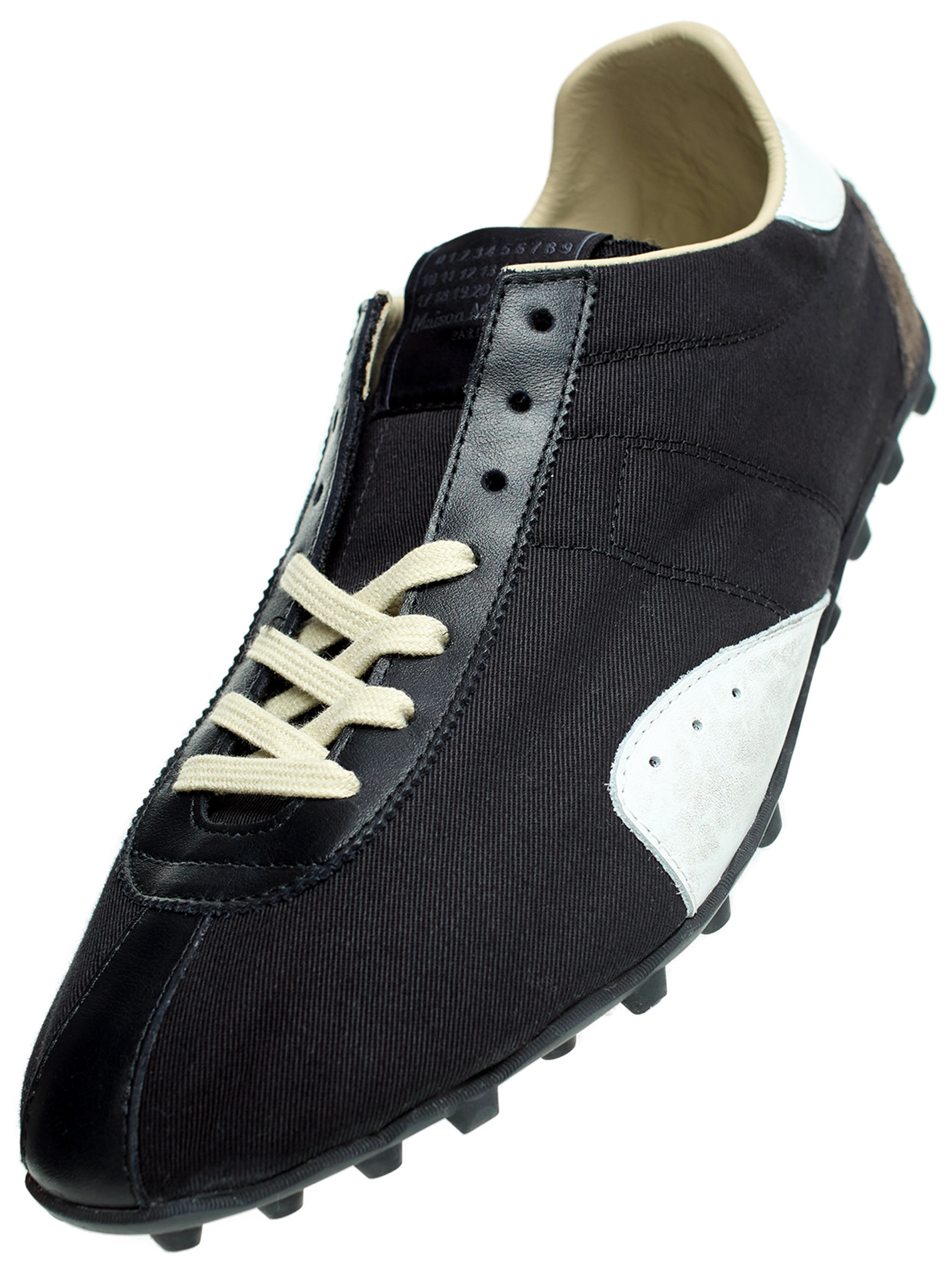 Maison Margiela Black leather sneakers