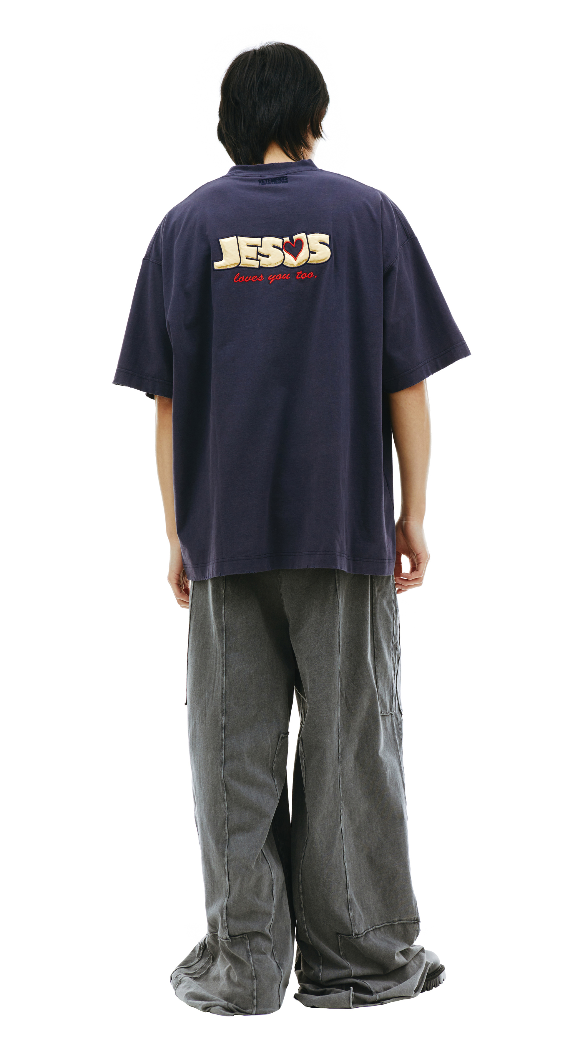 VETEMENTS Jesus Loves Me Cotton T-Shirt