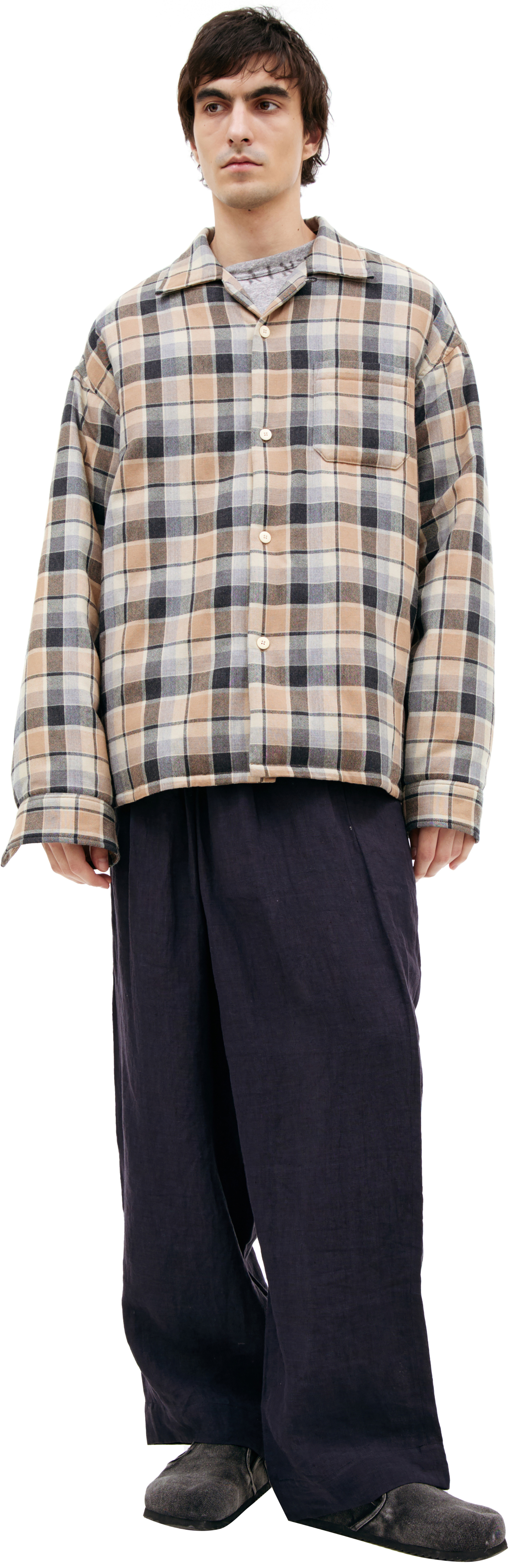 visvim Beige plaid jacket