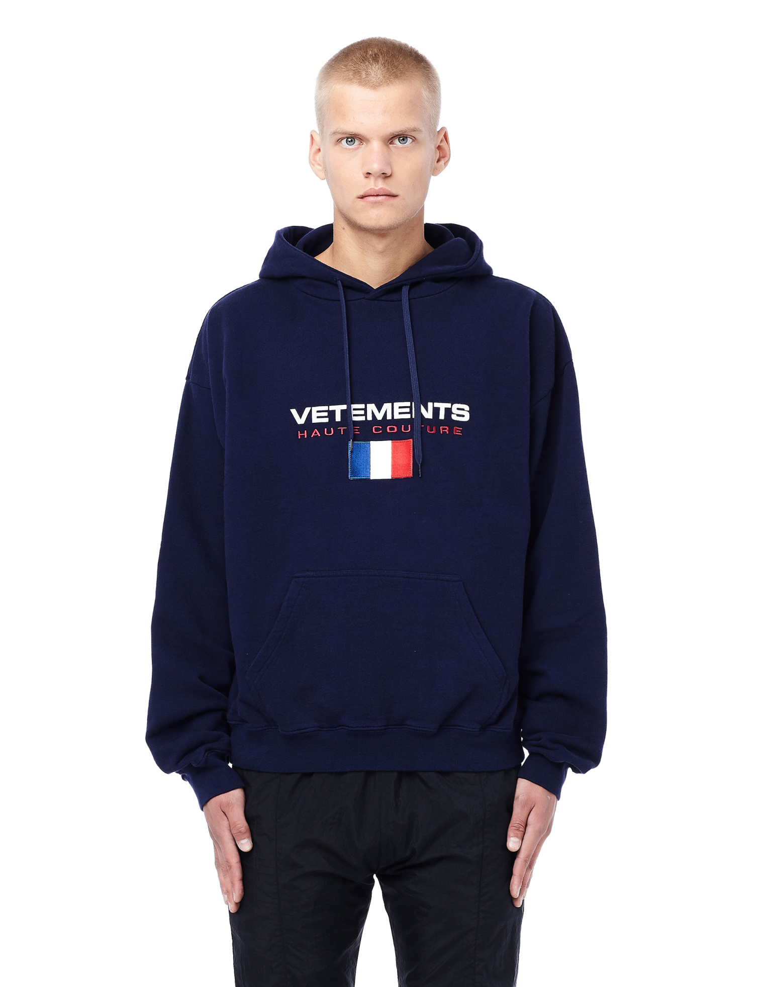 VETEMENTS Navy Stoner Hoodie