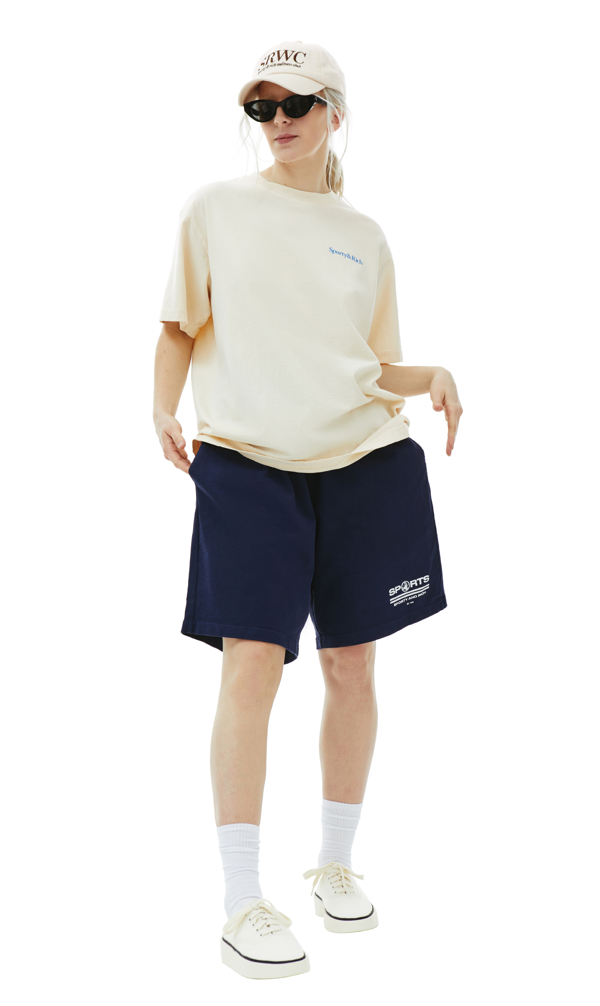 SPORTY & RICH SRWC embroidered cap