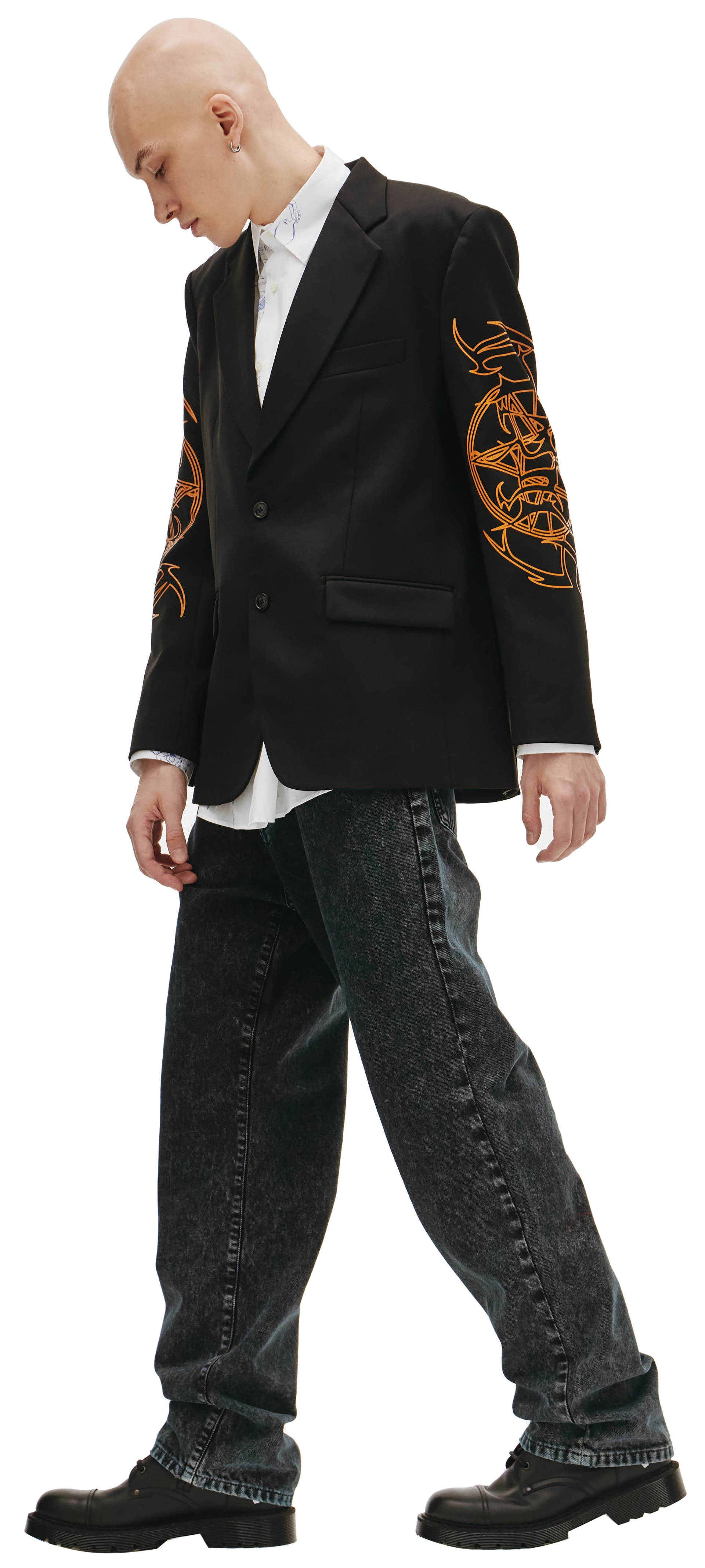 VETEMENTS Trible-print oversized blazer