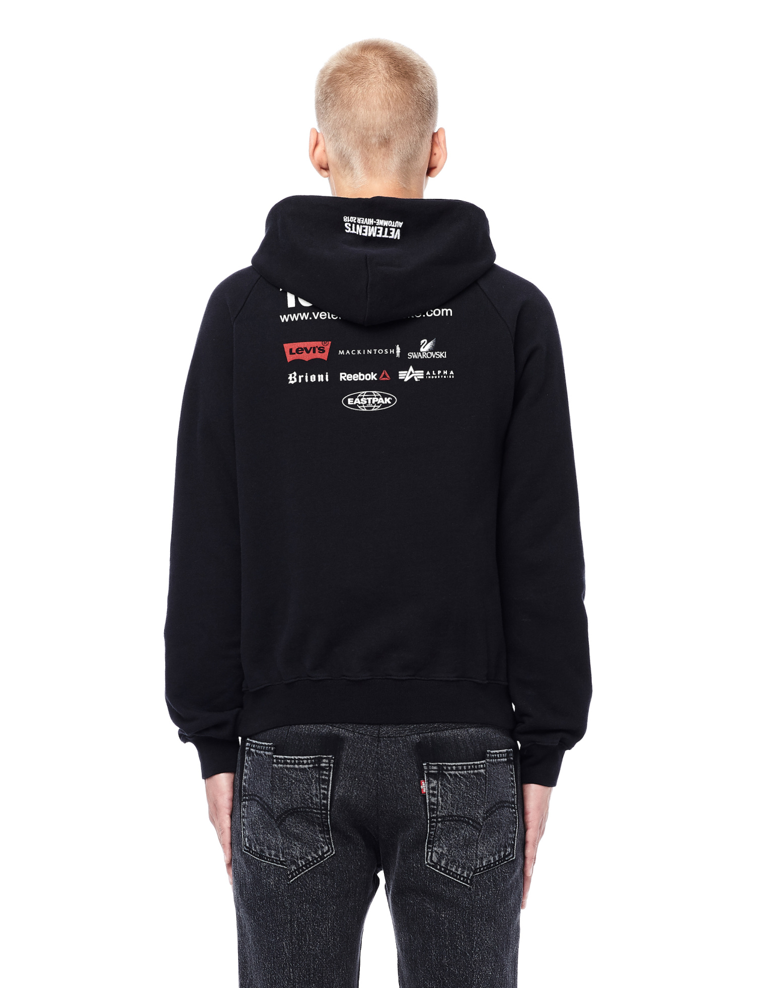 VETEMENTS Худи из хлопка с принтом 100% Pro