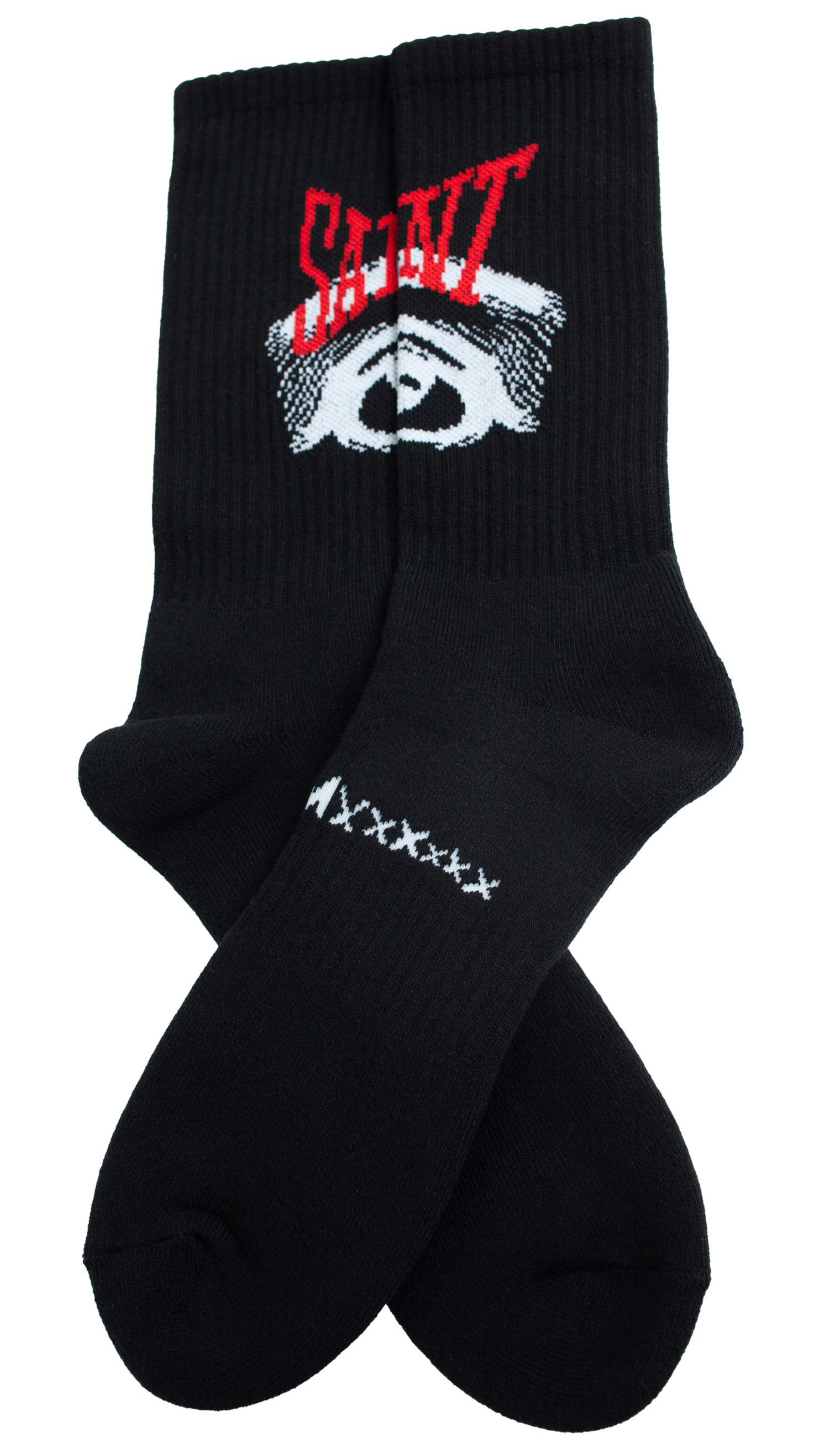 Saint Mxxxxxx Black print socks